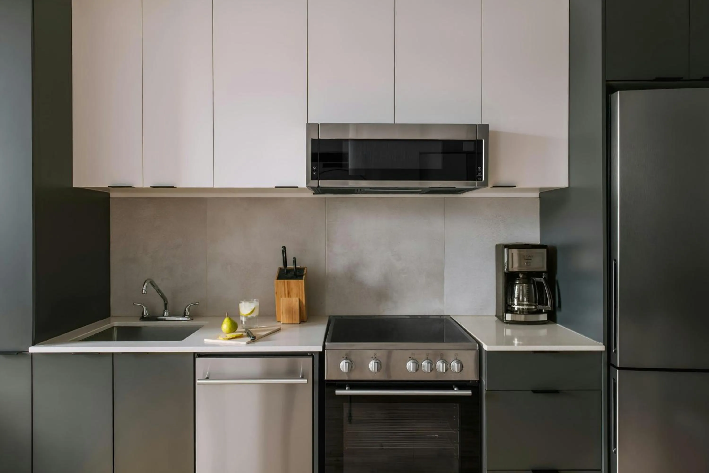 Kitchen or kitchenette in Sonder by Marriott Bonvoy Le Victoria Apartments Old Montreal