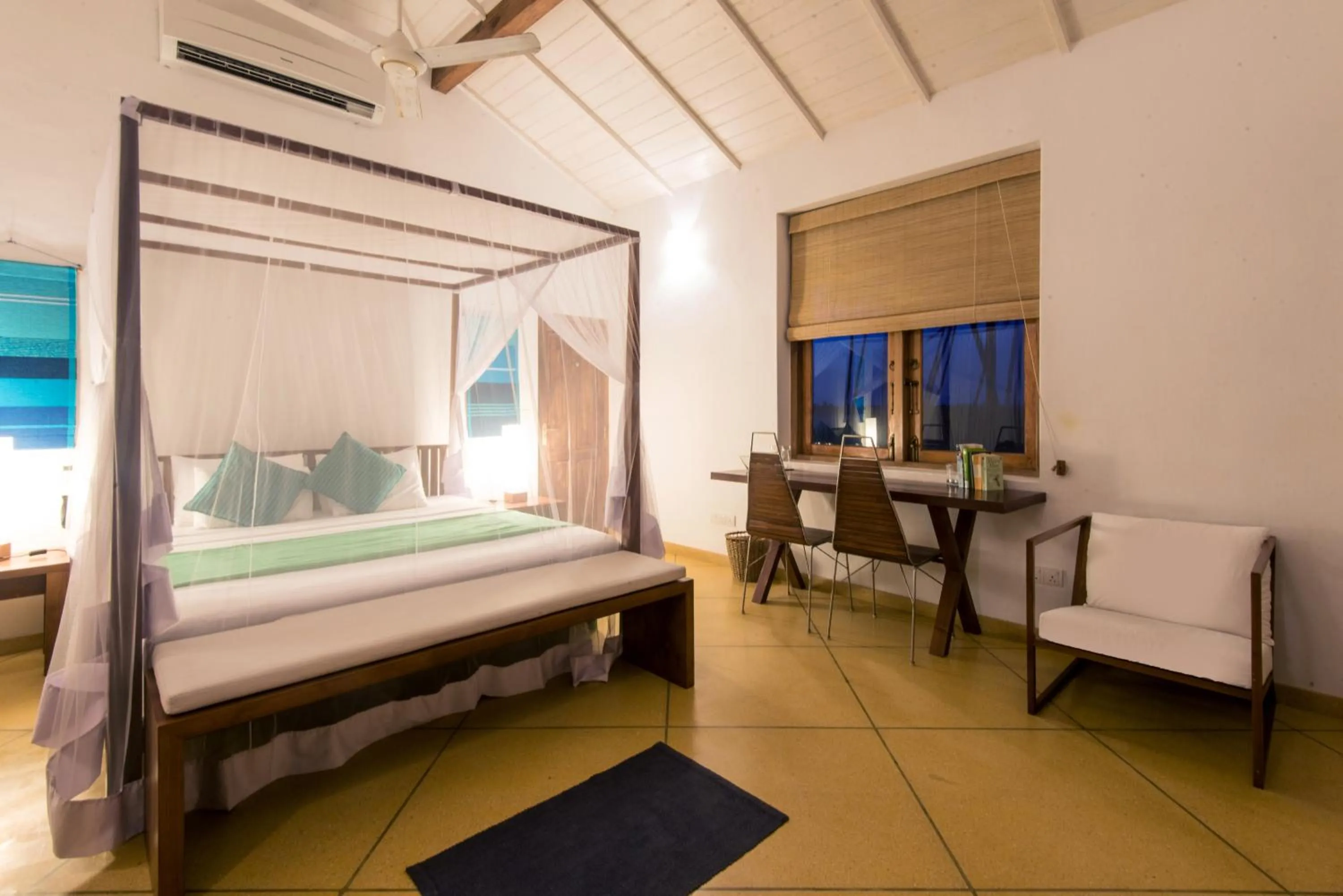 Bed in Jetwing Kottukal Beach House