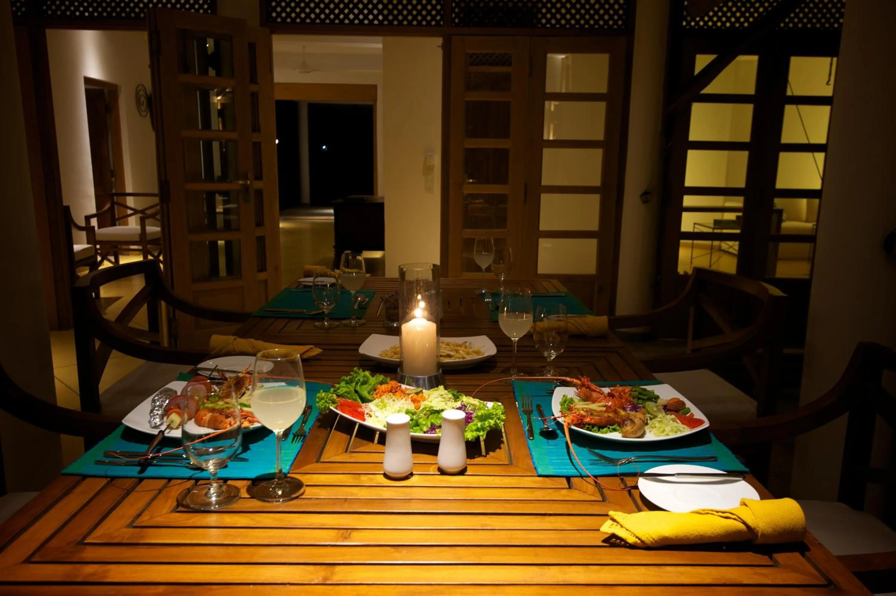 Dinner in Jetwing Kottukal Beach House