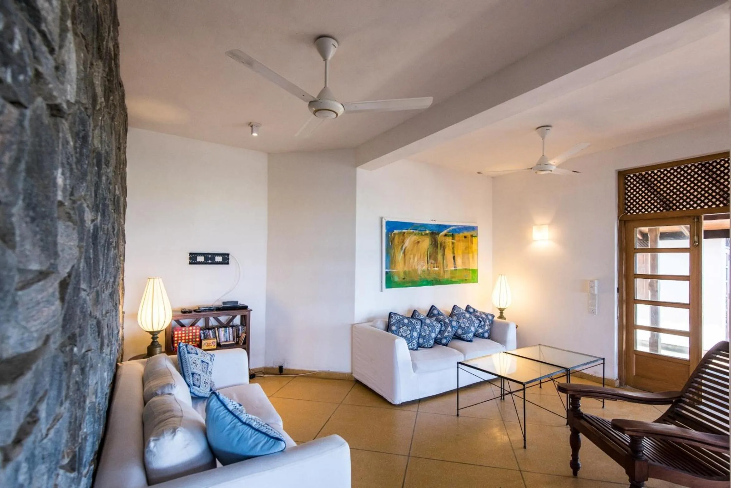 Seating area in Jetwing Kottukal Beach House