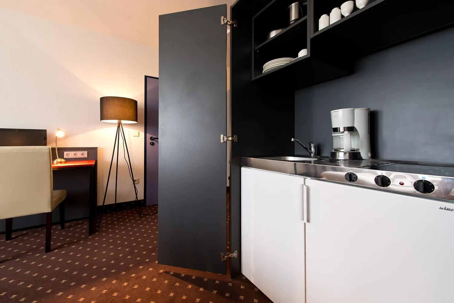 kitchen in ACHAT Hotel Hockenheim