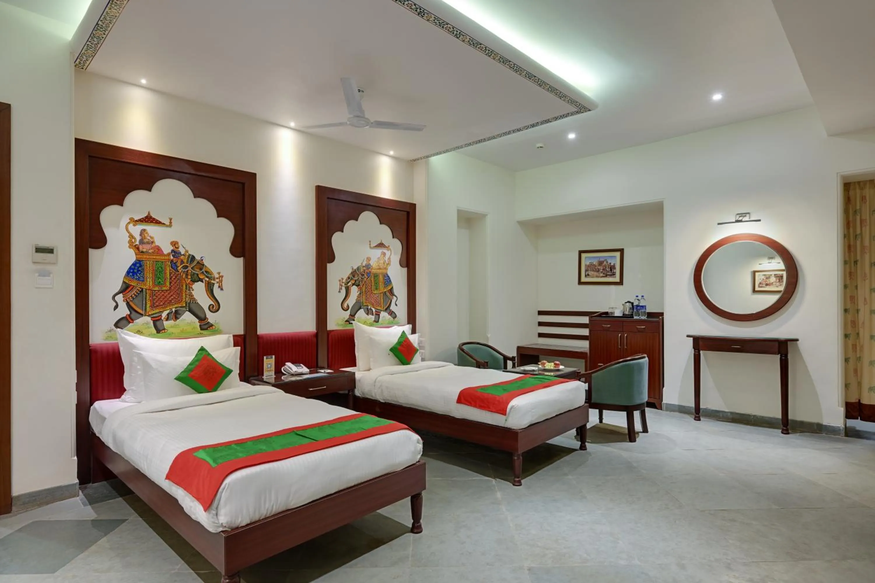 Bed in Brahma Niwas - Best Lake View Hotel in Udaipur