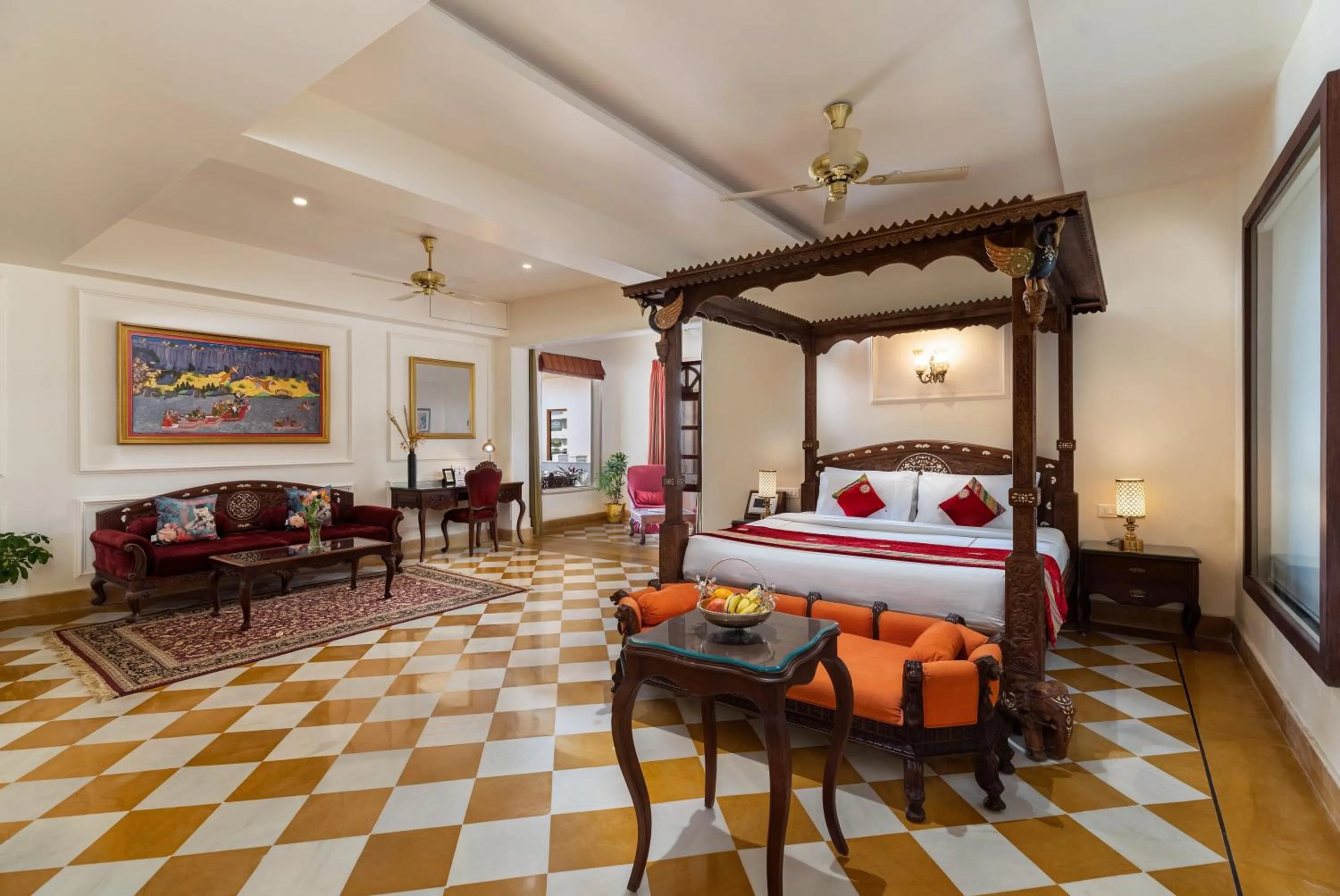 Bedroom, Bed in Brahma Niwas - Best Lake View Hotel in Udaipur