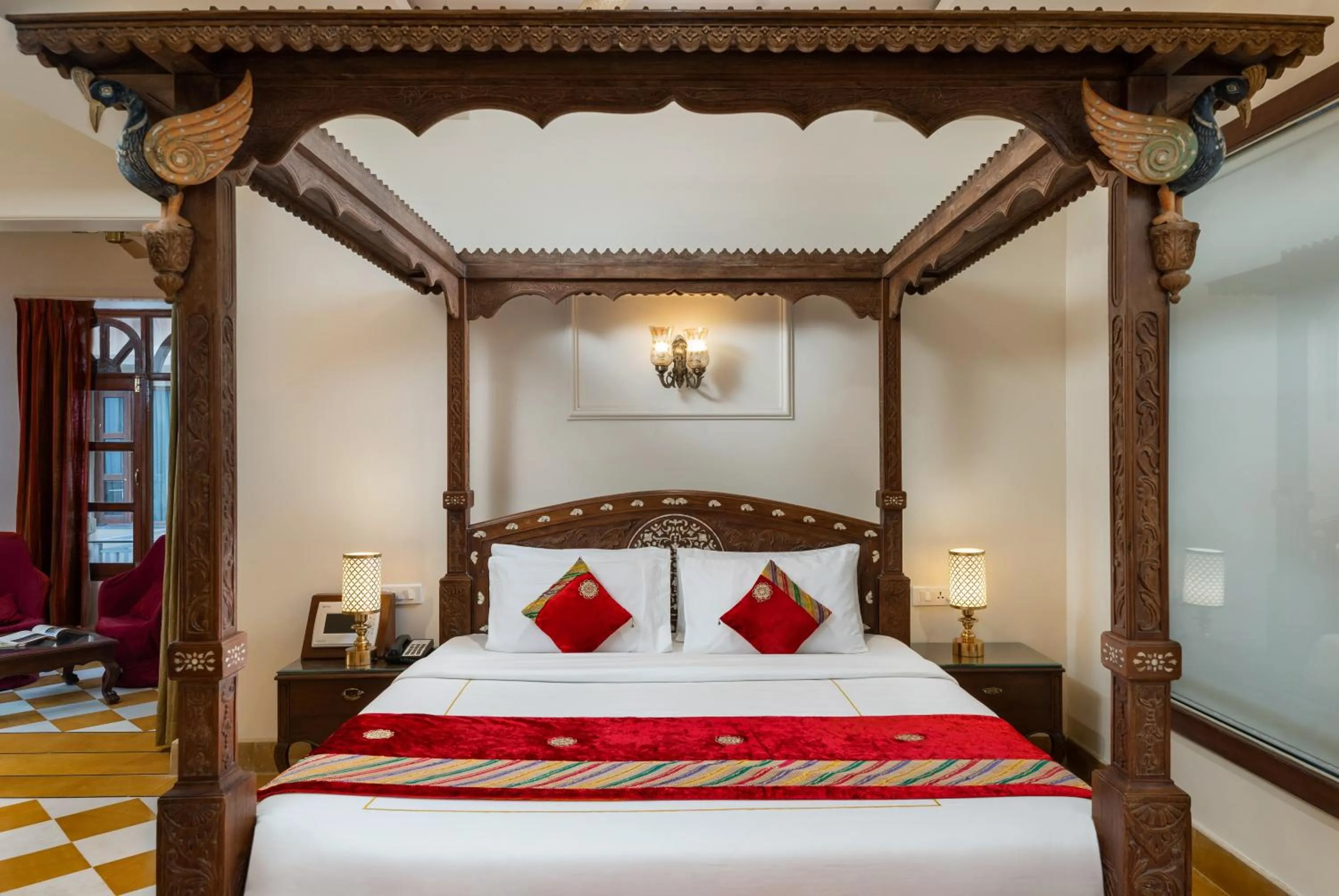 Bedroom, Bed in Brahma Niwas - Best Lake View Hotel in Udaipur