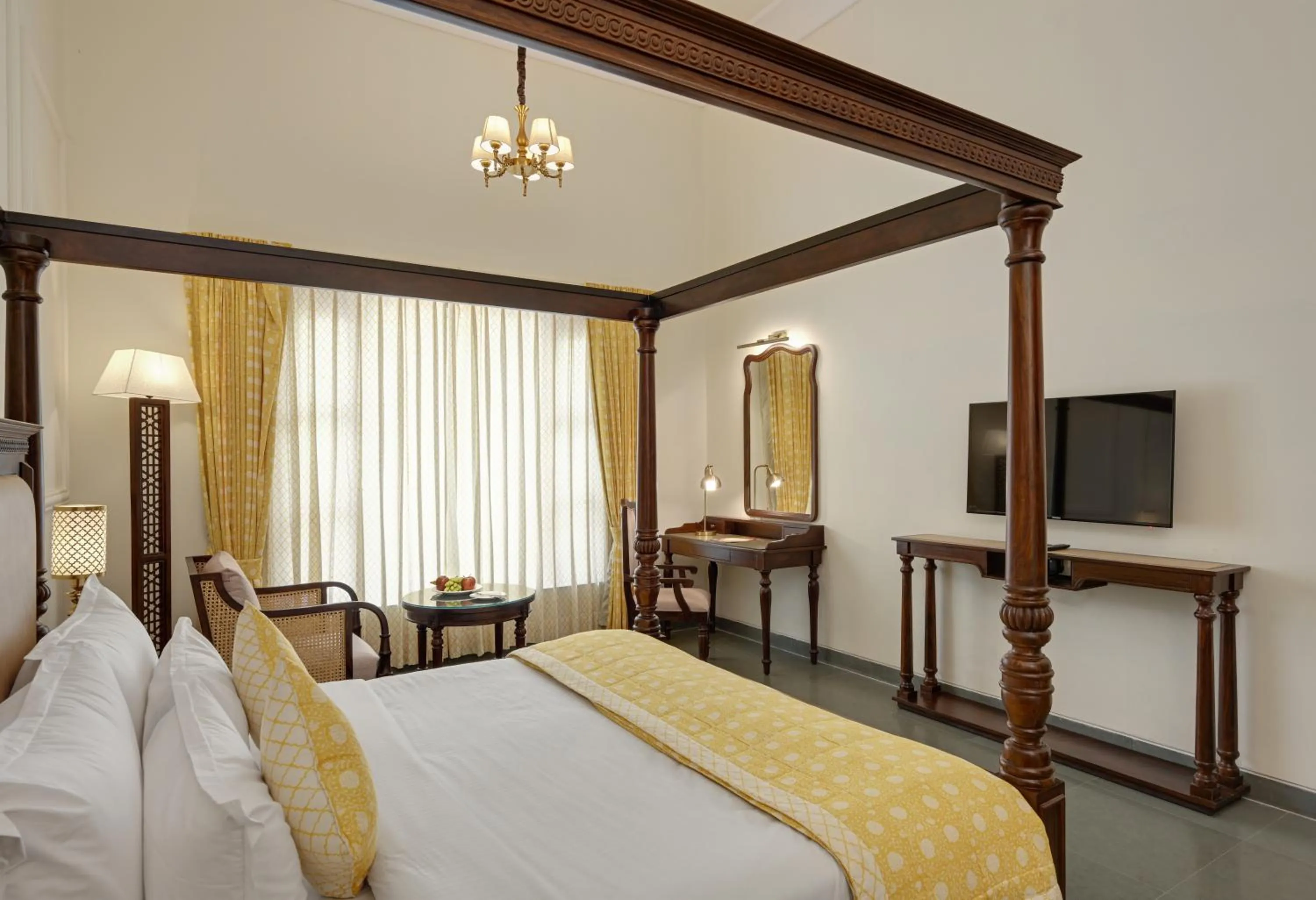 Bed in Brahma Niwas - Best Lake View Hotel in Udaipur