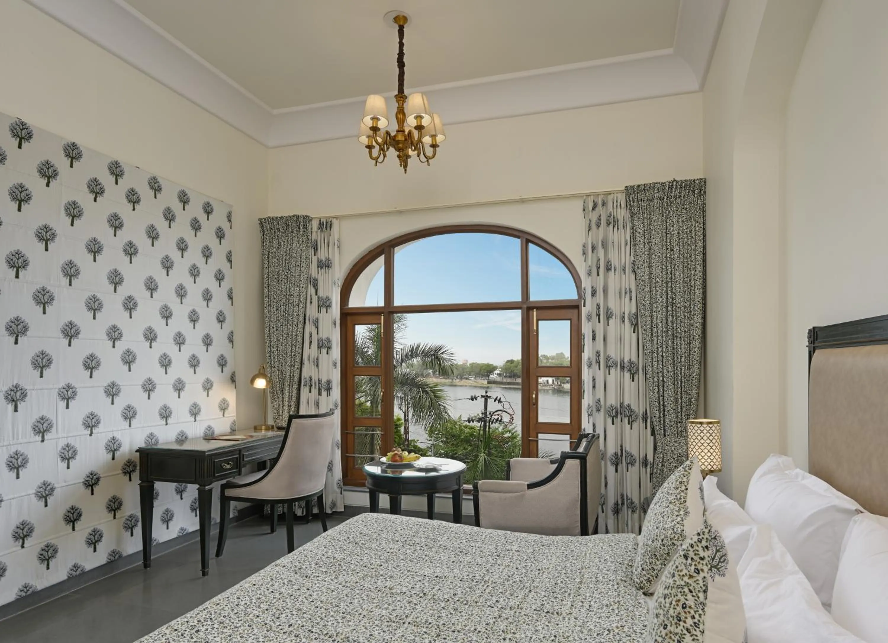 Photo of the whole room, Bed in Brahma Niwas - Best Lake View Hotel in Udaipur