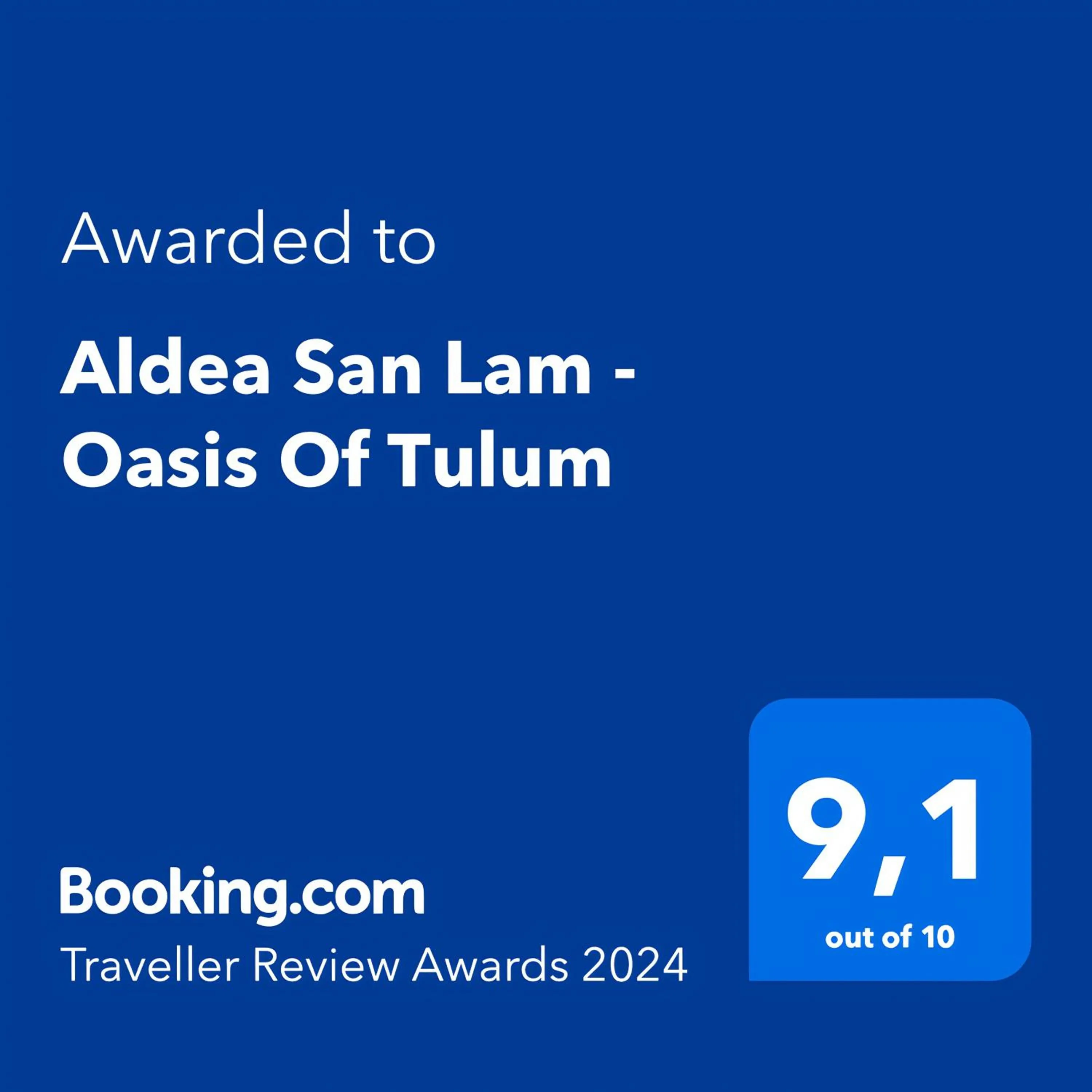 Logo/Certificate/Sign in Aldea San Lam - Oasis Of Tulum