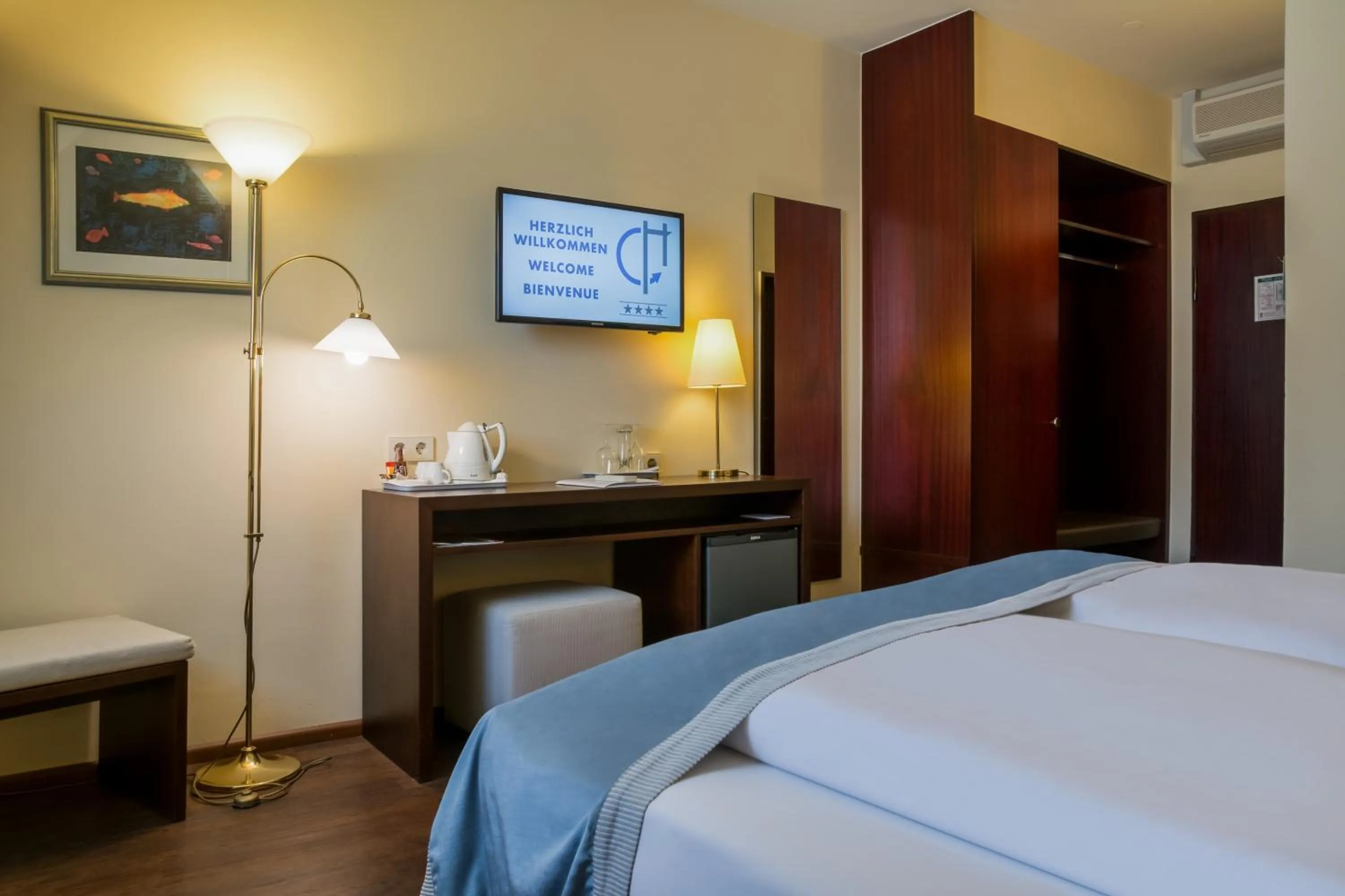 Photo of the whole room, Bed in Central Hotel