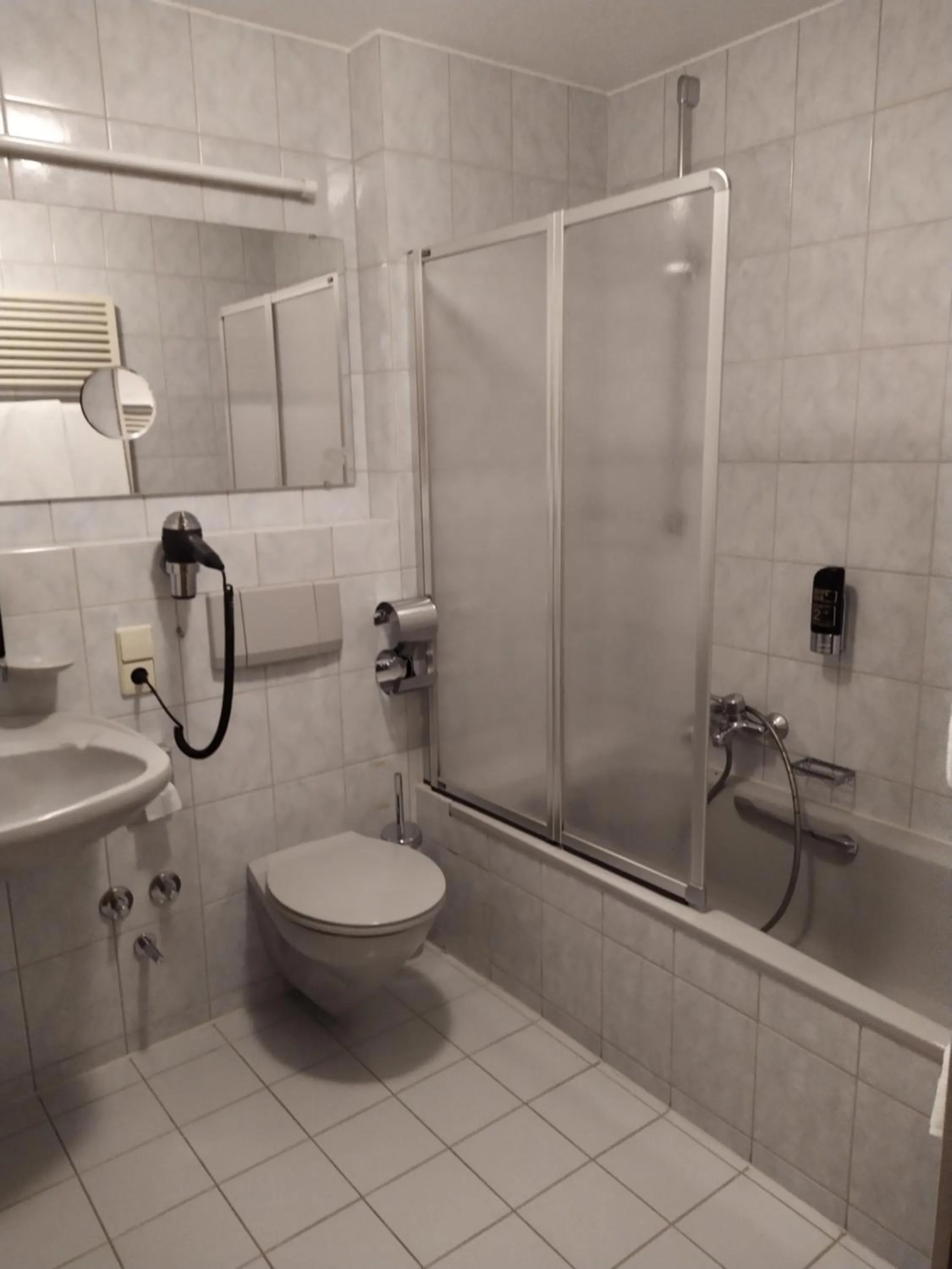 Shower in Hotel Faller