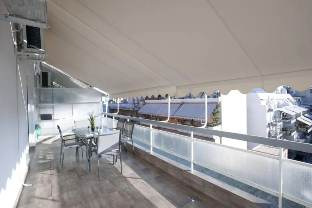 Balcony/Terrace in Kolonos, a renovated apartment