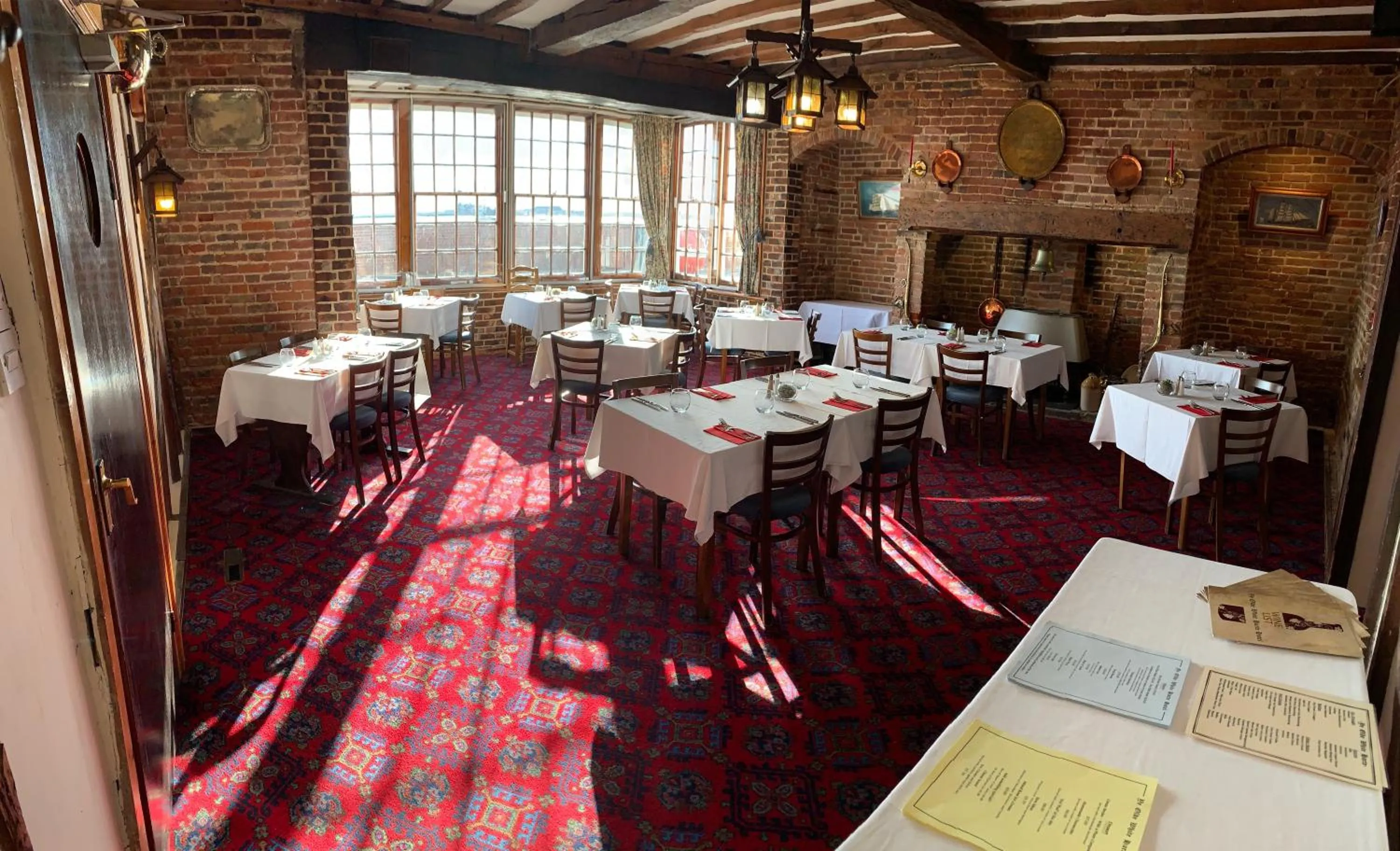 Dining area in Ye Olde White Harte Hotel