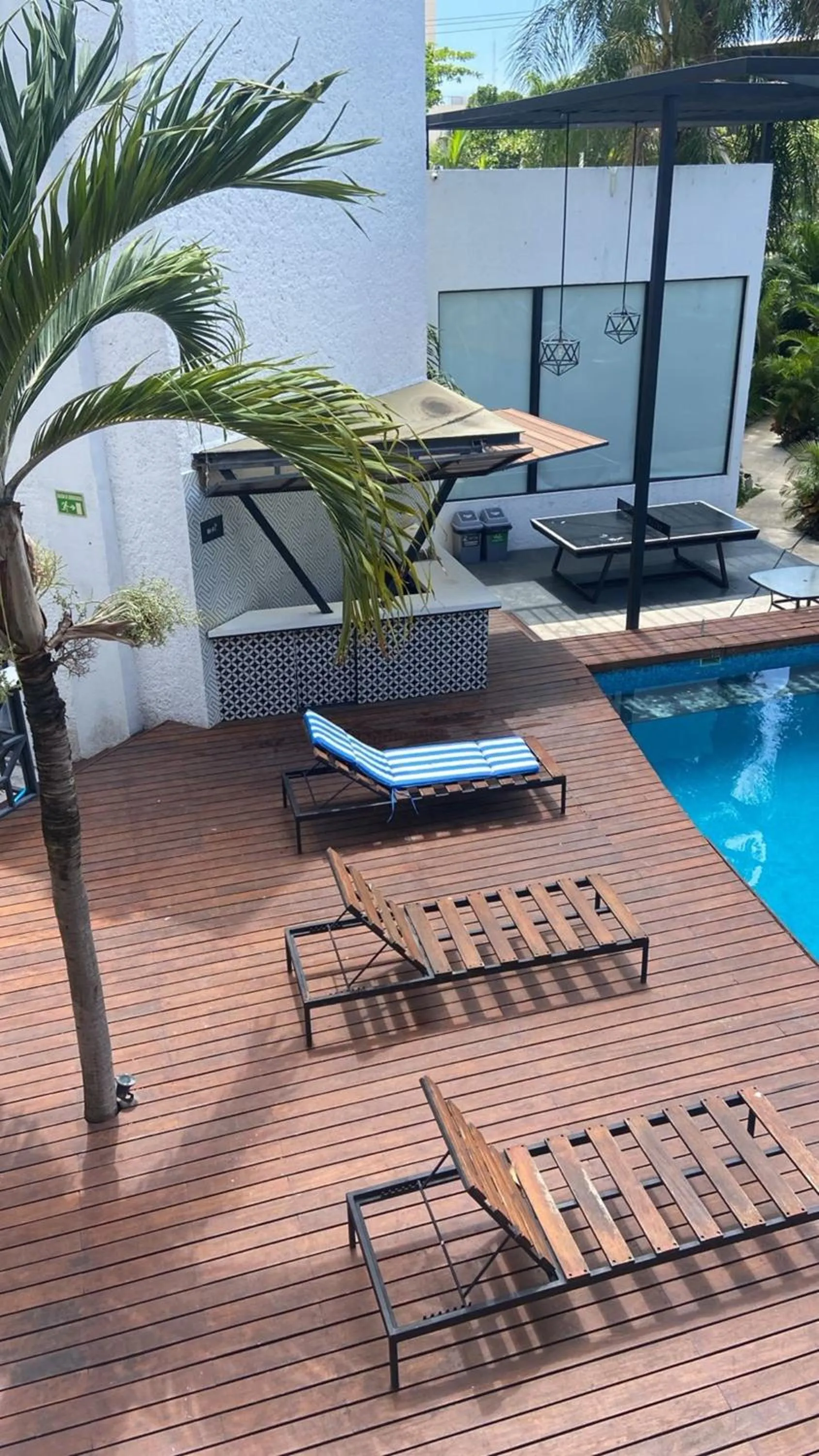 Swimming pool in Seven Boutique Apartments Cancún