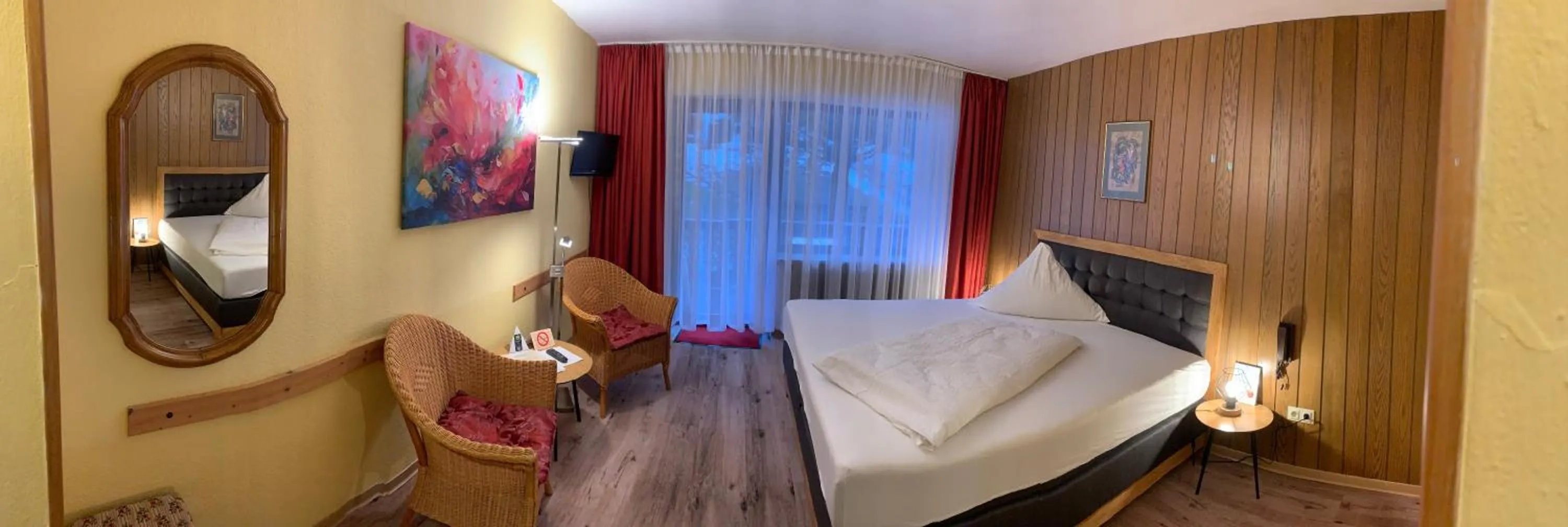 Photo of the whole room, Bed in Landhaus Am Forst