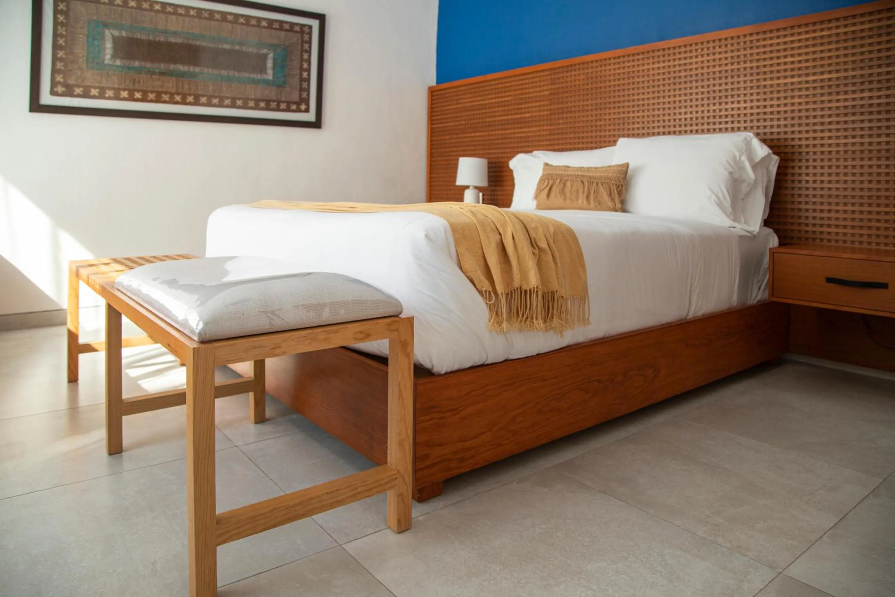 Bed in Hotel Boutique Rancho San Juan Teotihuacan