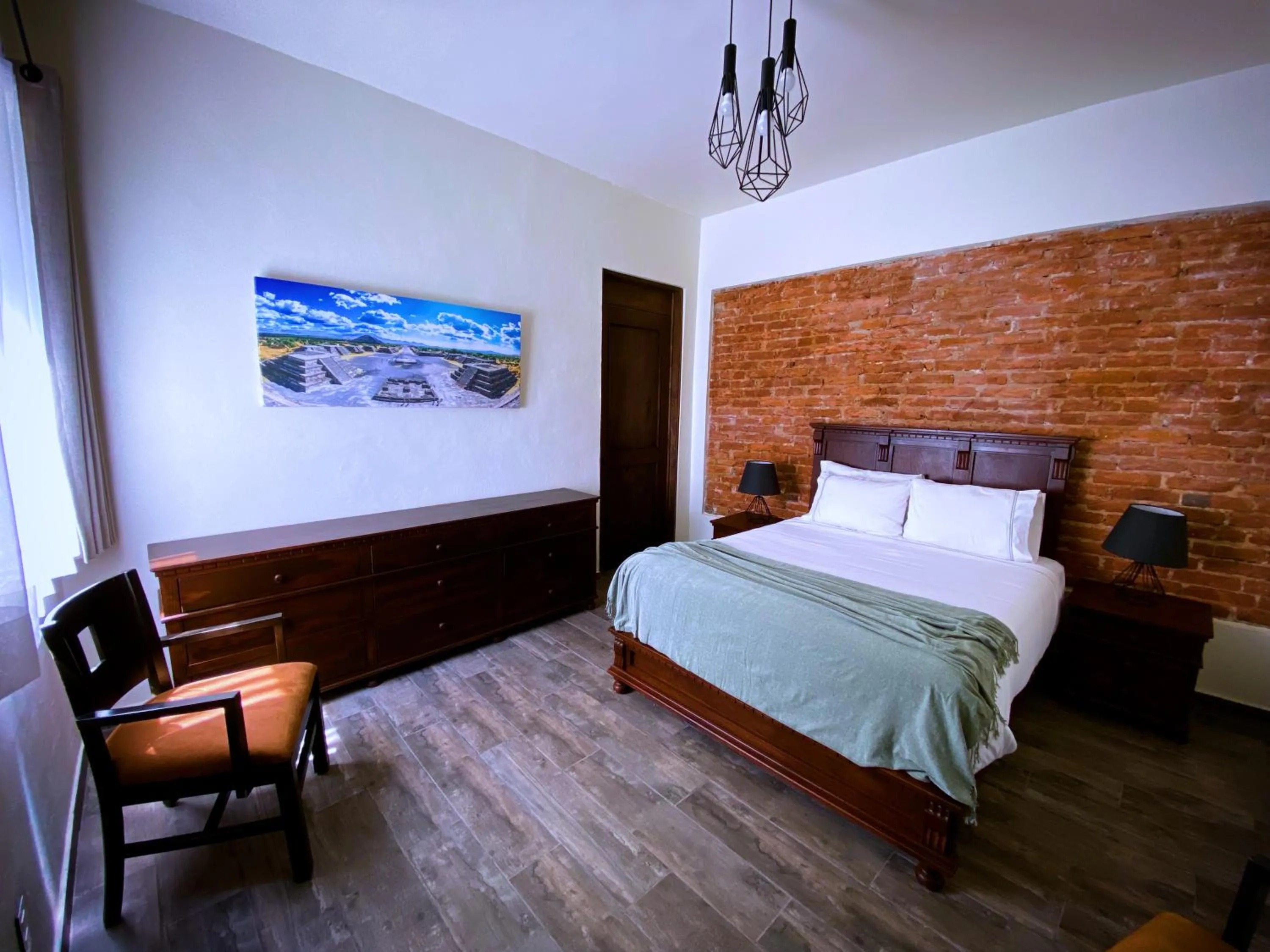 Bed in Hotel Boutique Rancho San Juan Teotihuacan