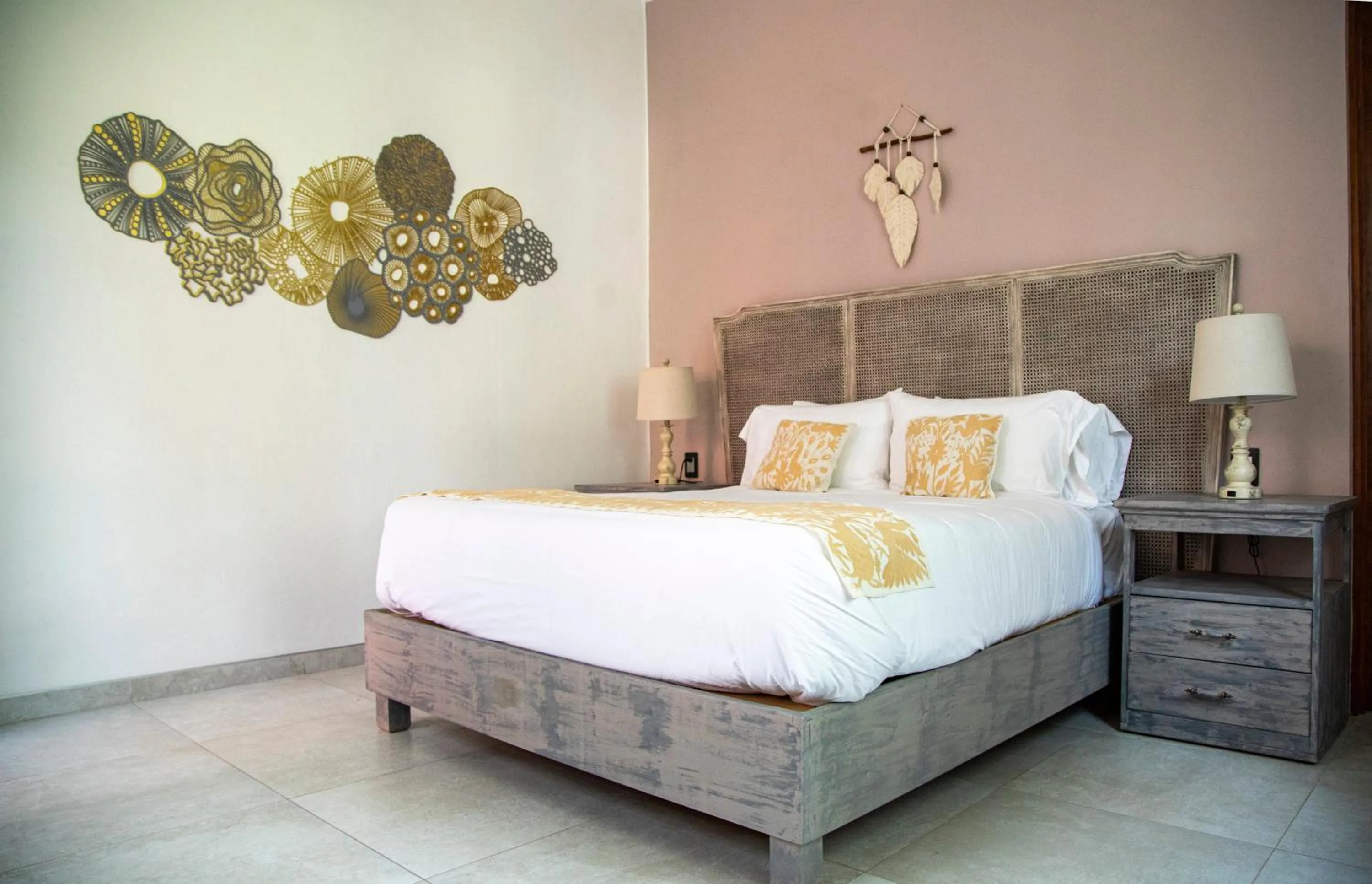 Bed in Hotel Boutique Rancho San Juan Teotihuacan