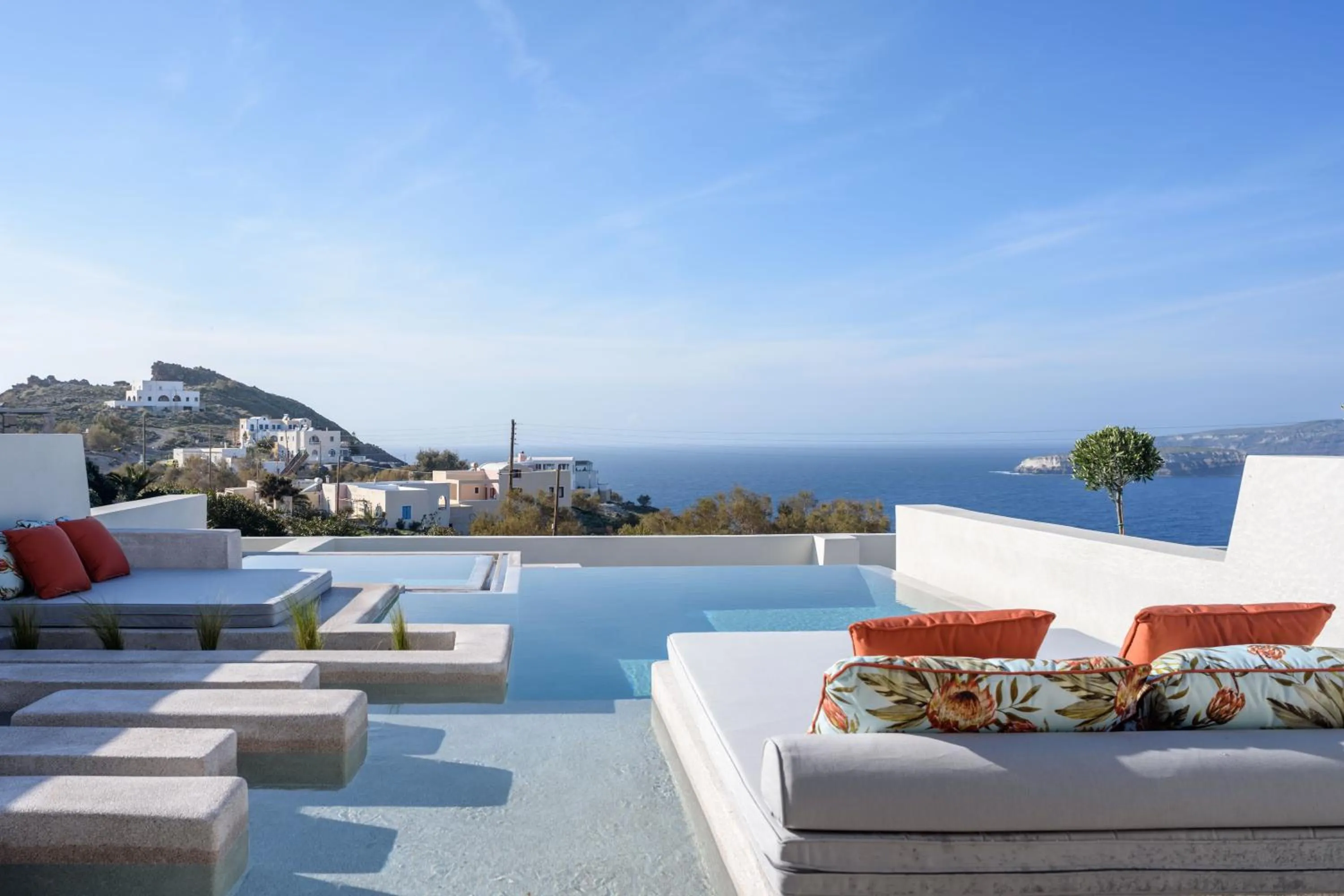 Patio in Potnia Theron Suites