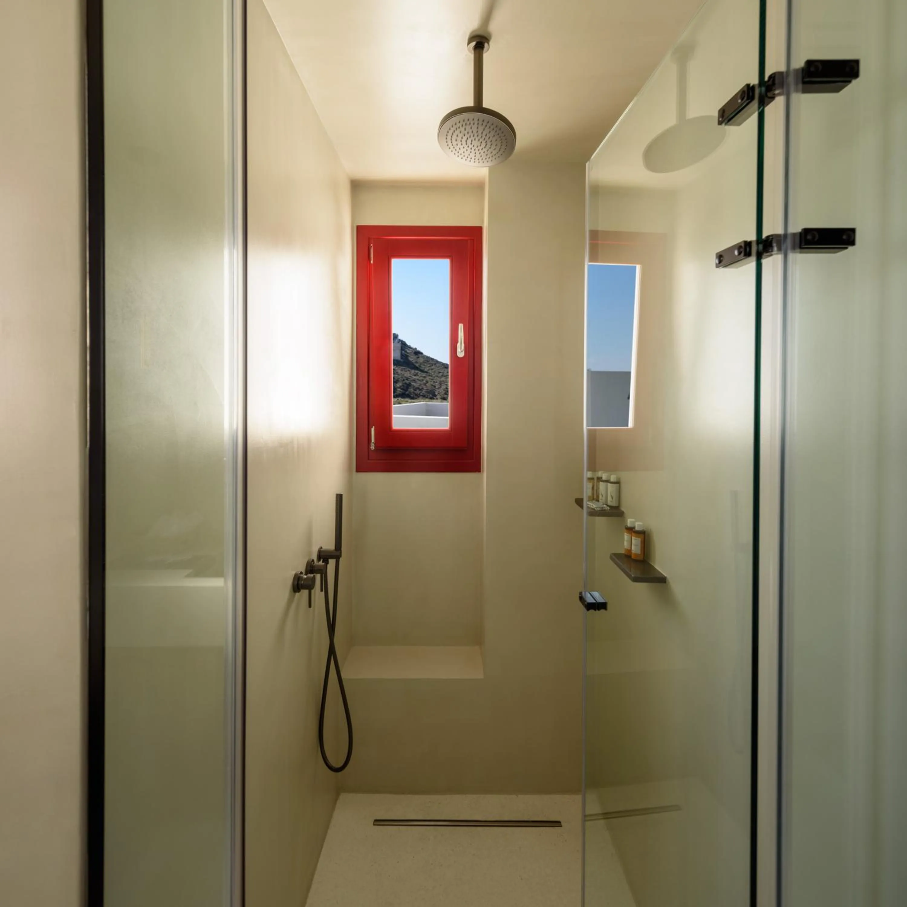 Shower in Potnia Theron Suites