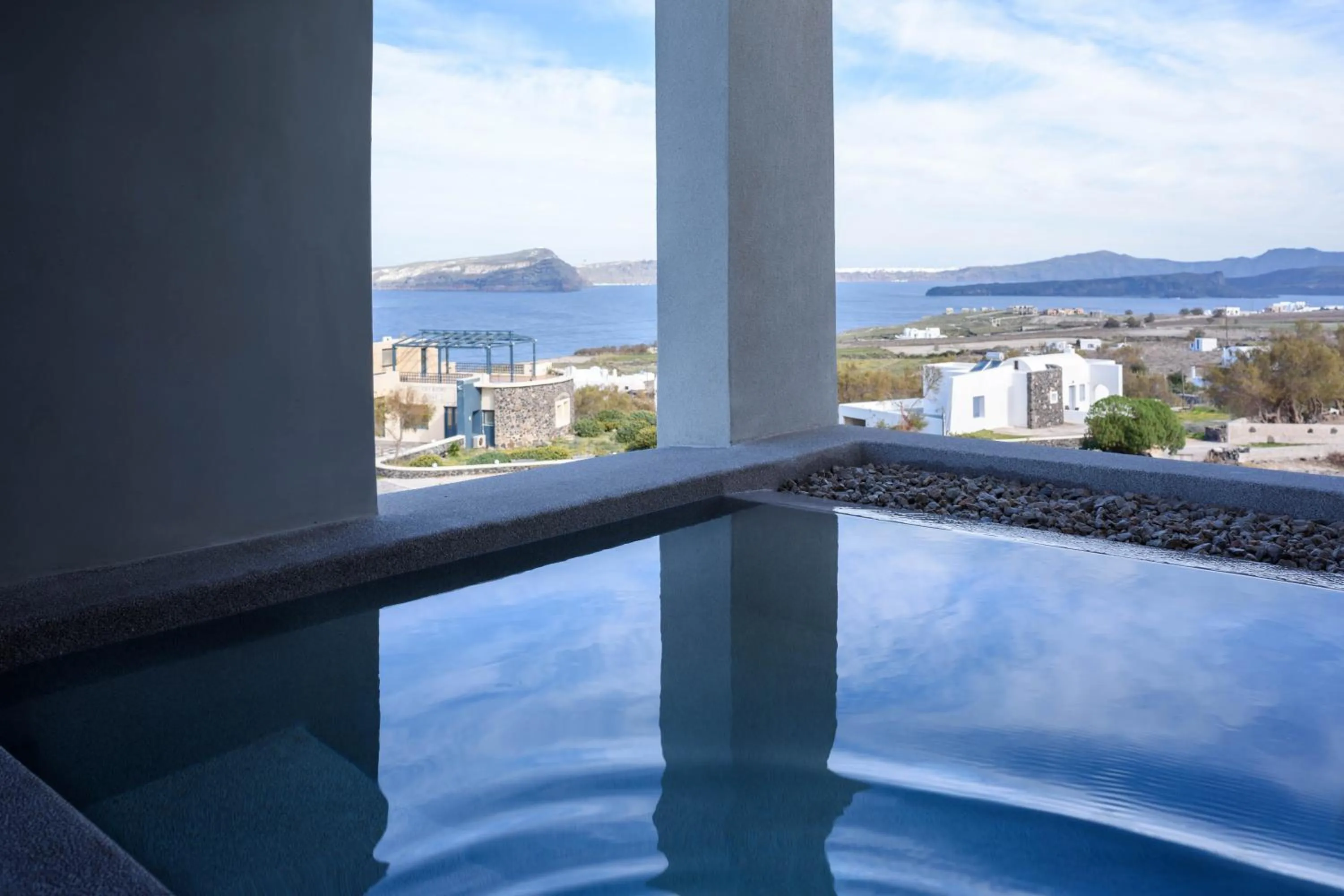 Patio in Potnia Theron Suites