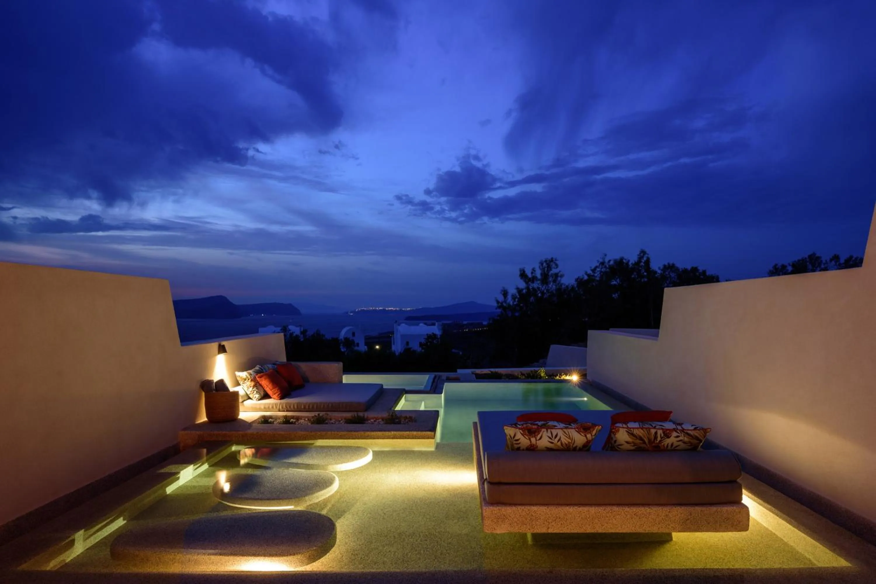 Patio in Potnia Theron Suites