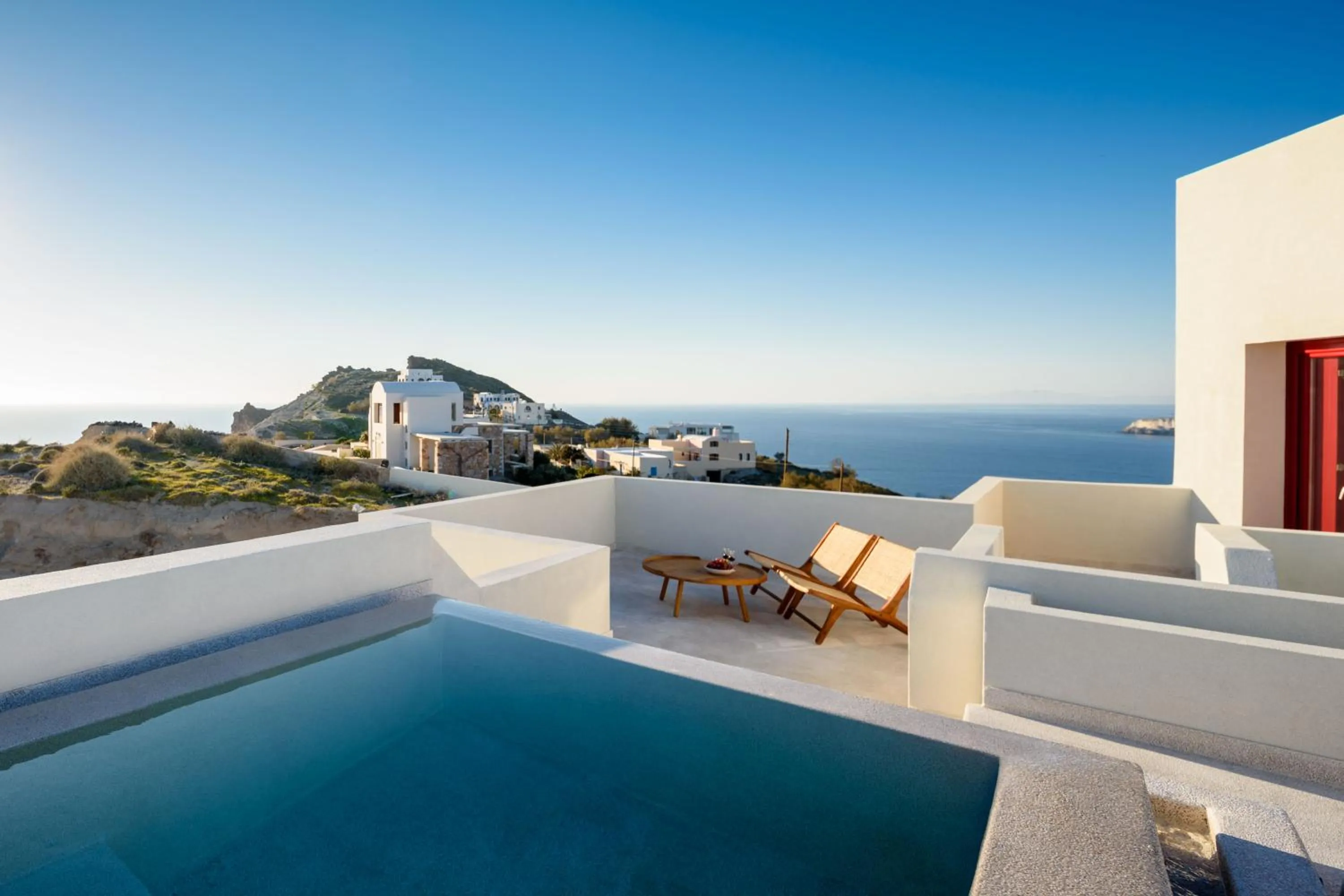 Patio in Potnia Theron Suites