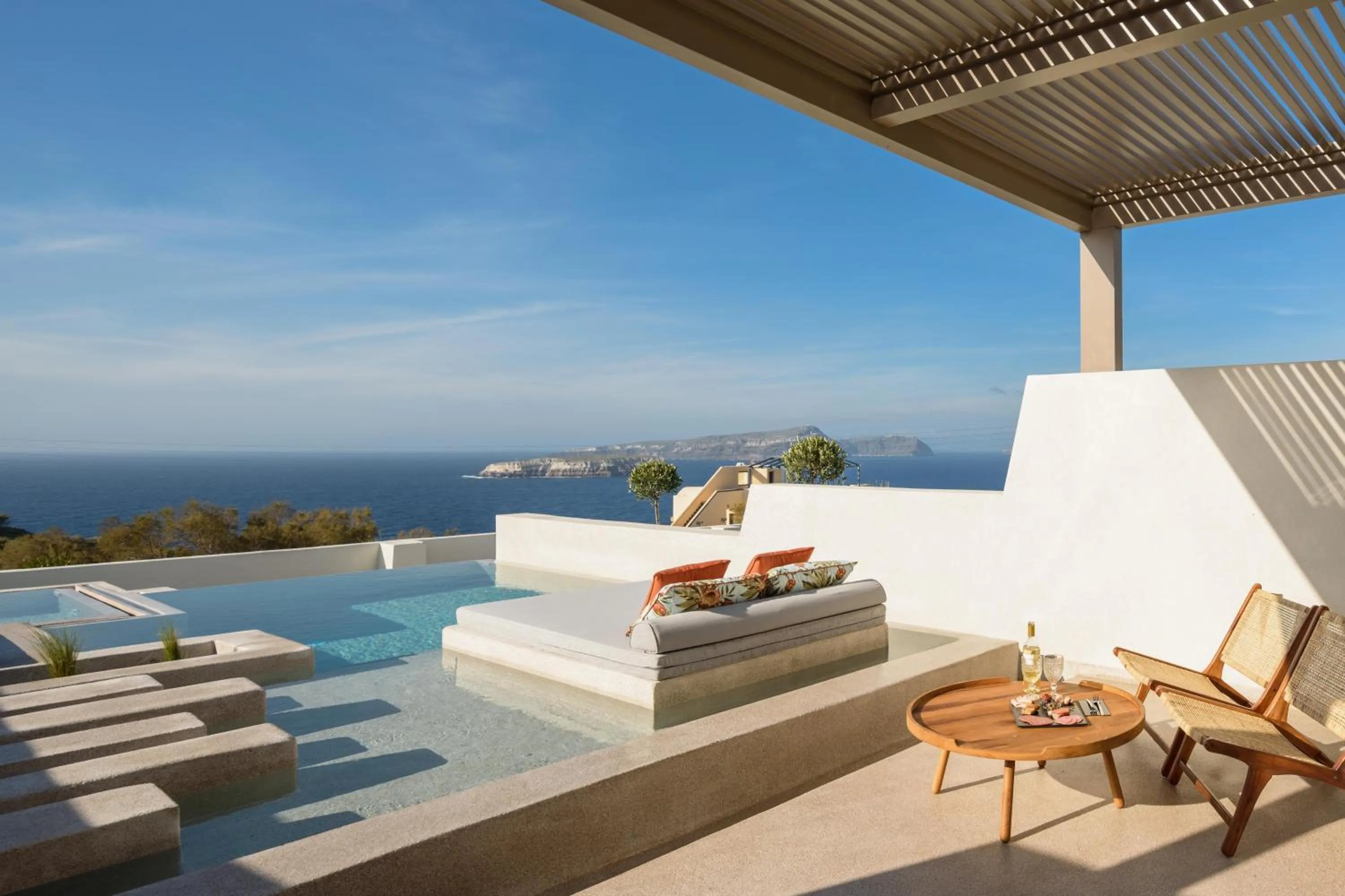 Patio in Potnia Theron Suites