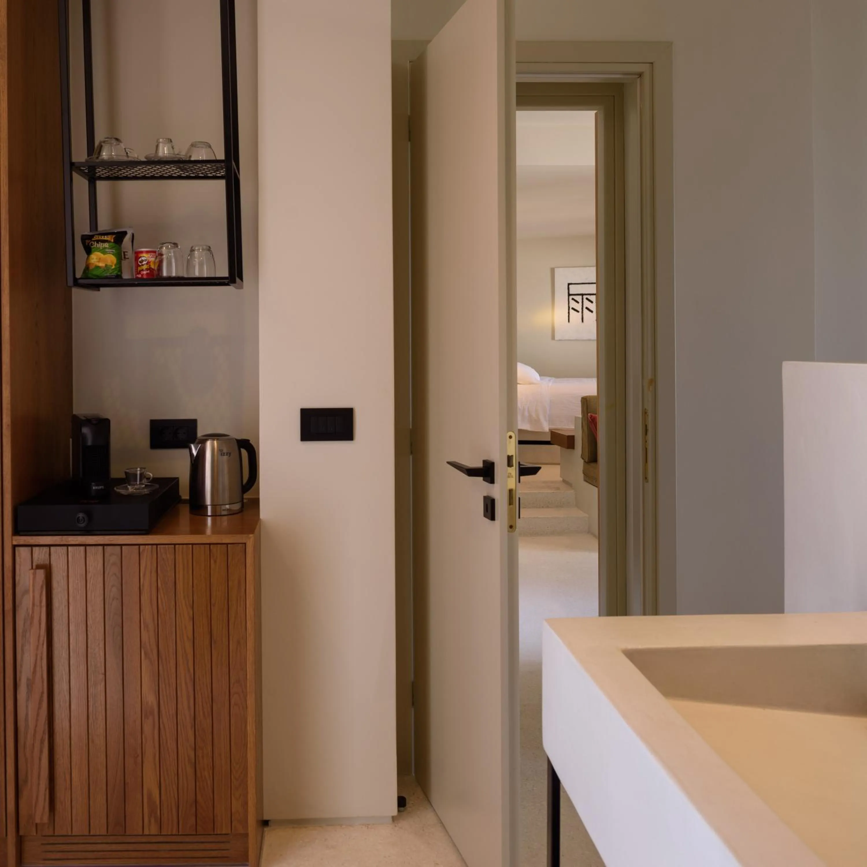 Bed in Potnia Theron Suites