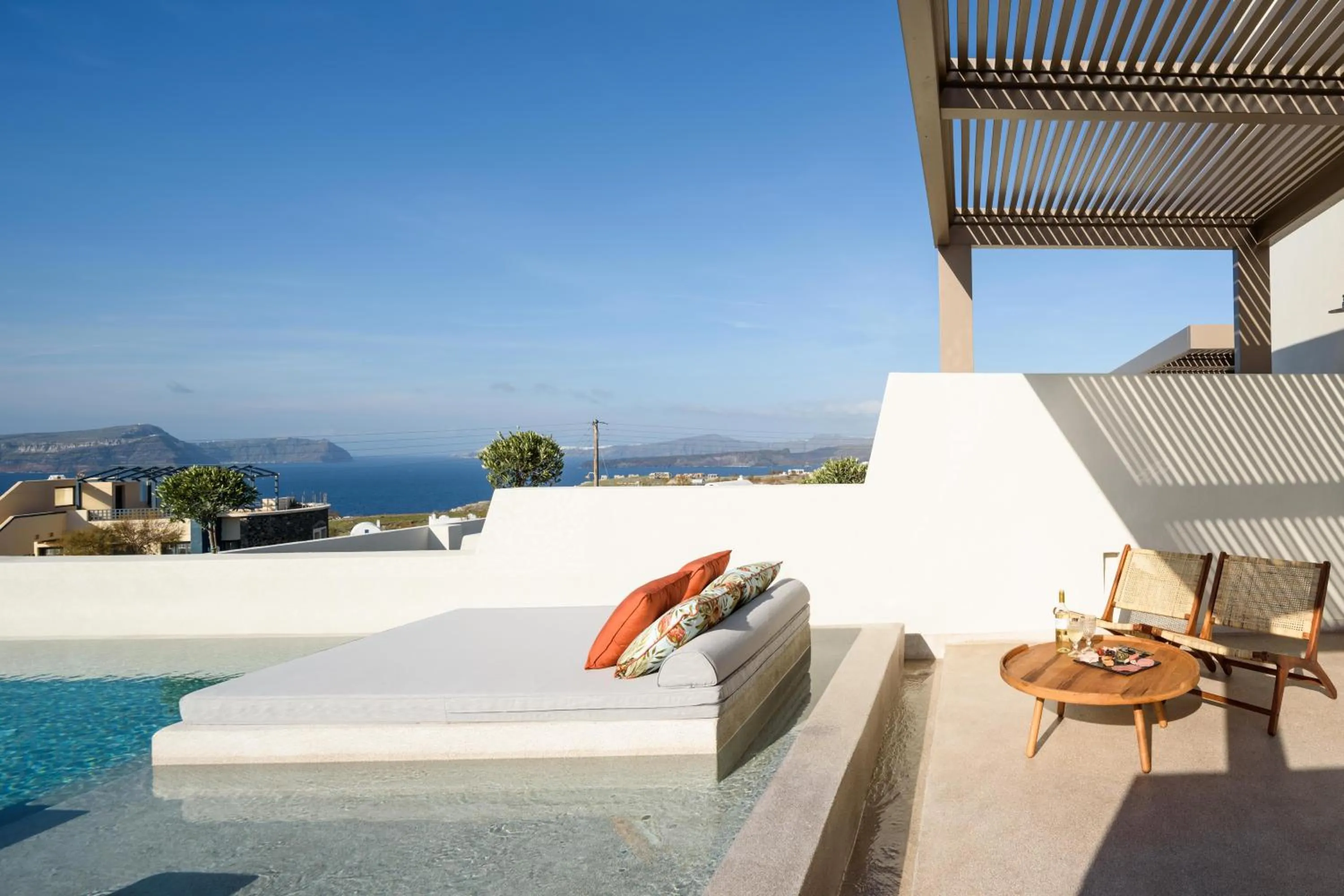 Patio in Potnia Theron Suites