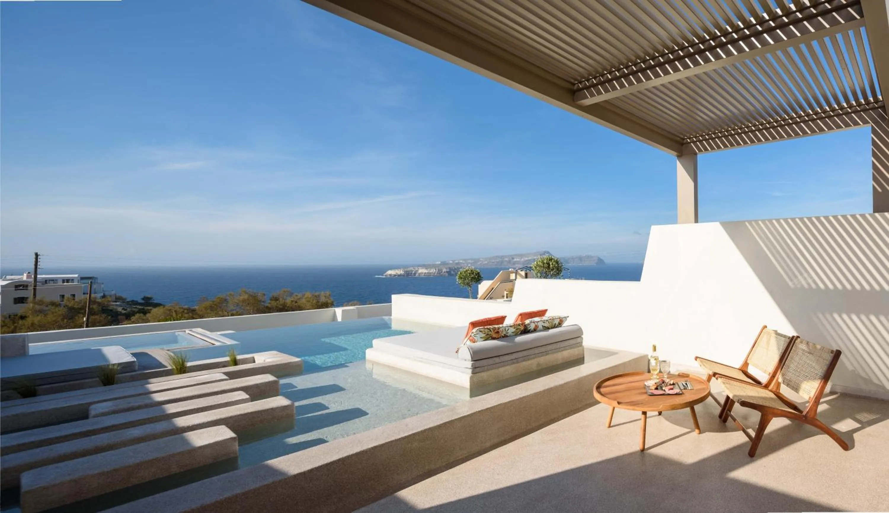 Patio in Potnia Theron Suites