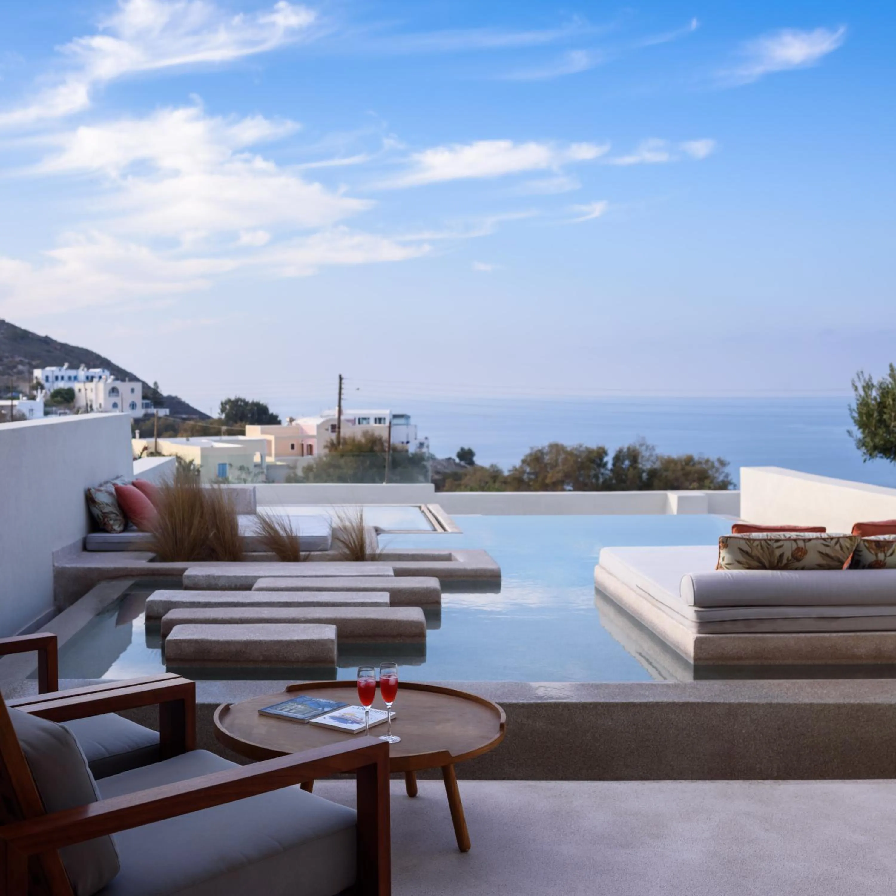 Patio in Potnia Theron Suites