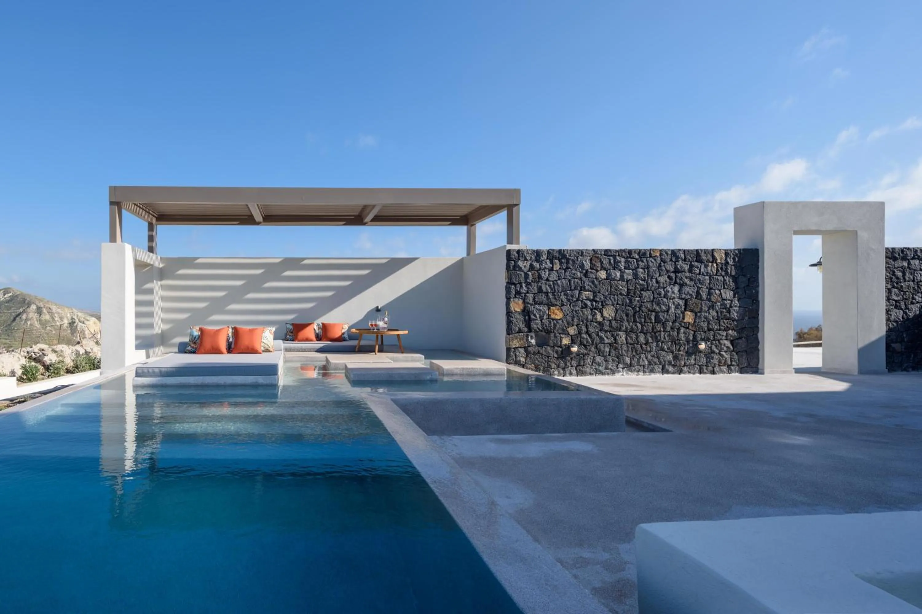 Patio in Potnia Theron Suites