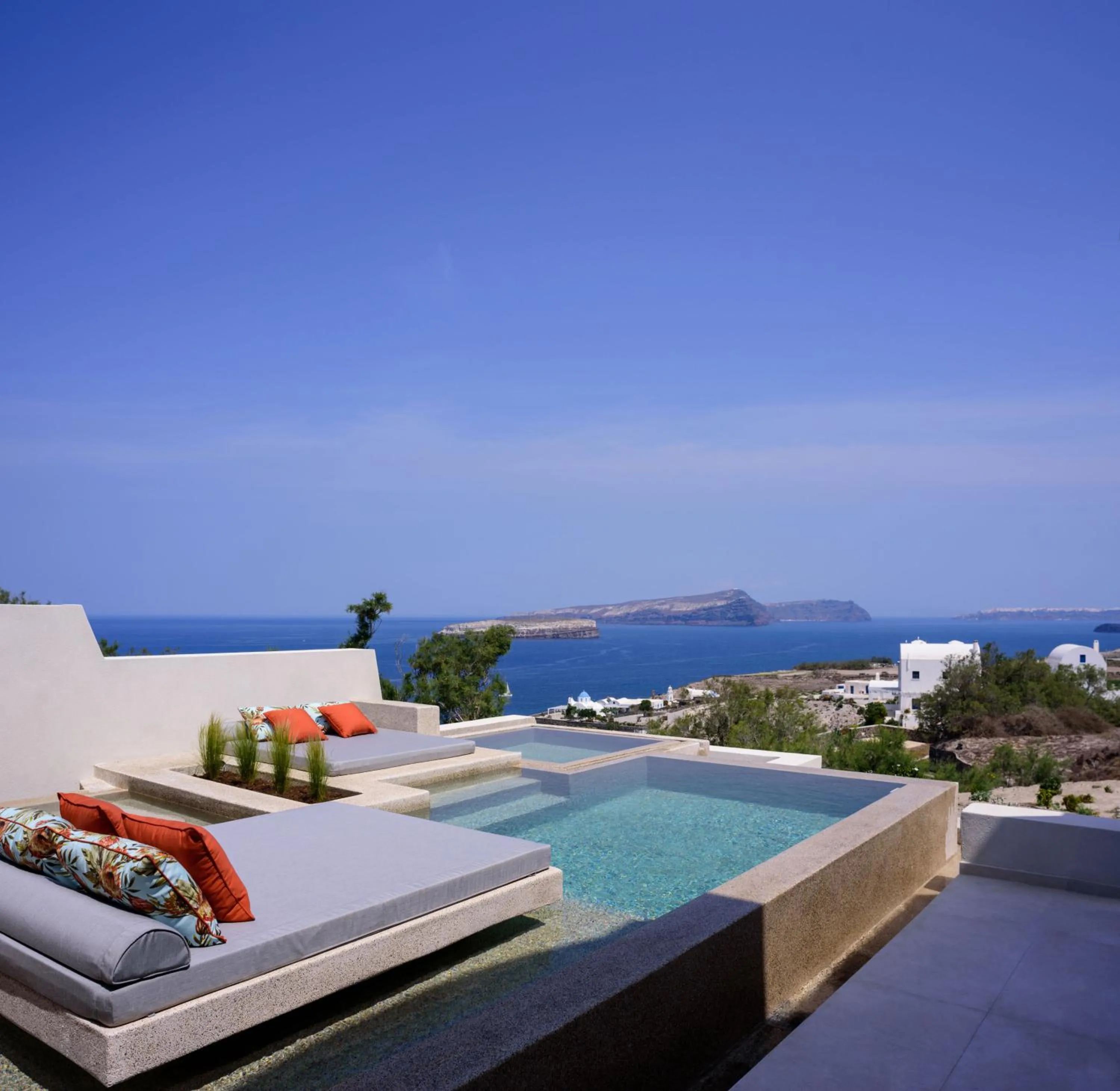 Patio in Potnia Theron Suites