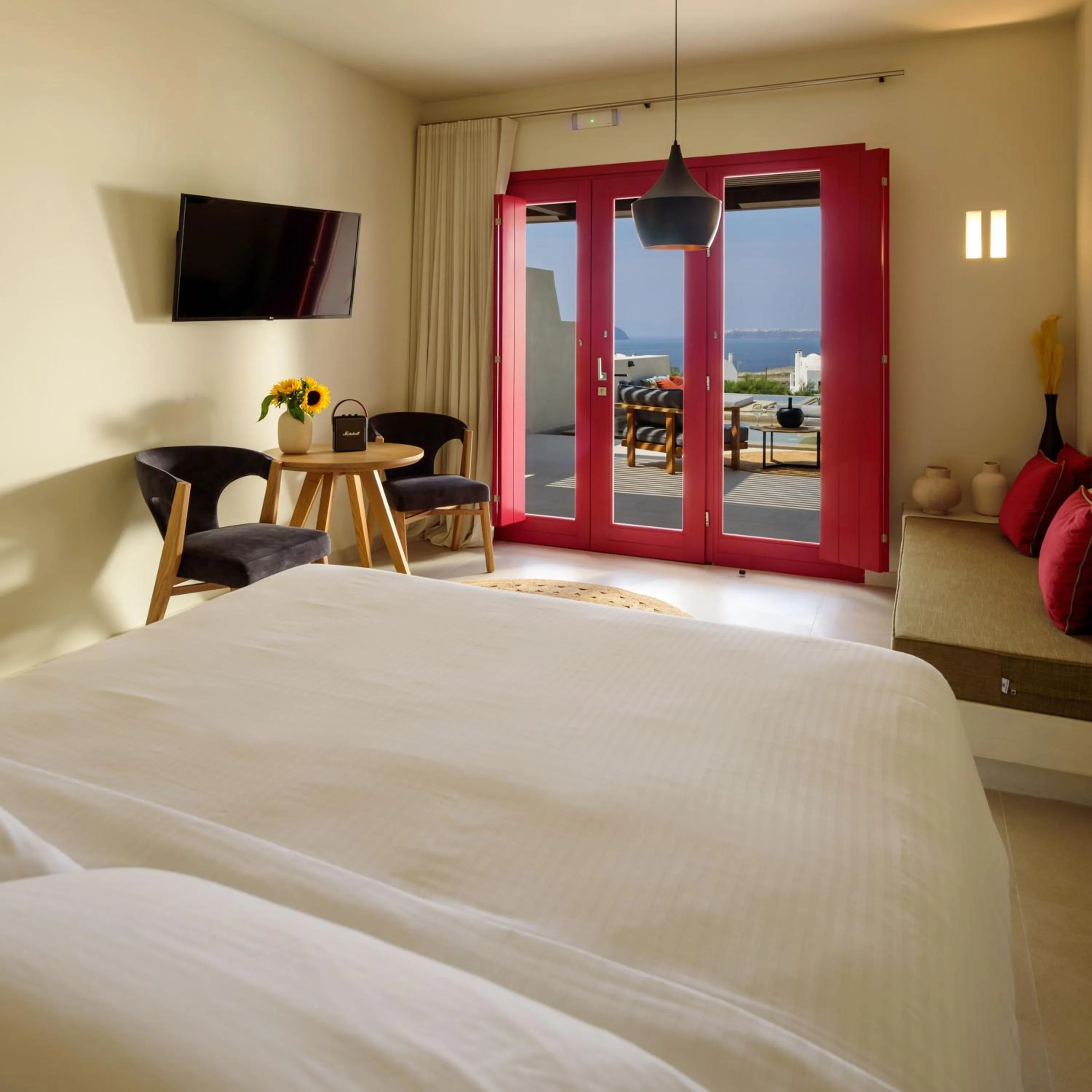 Bed in Potnia Theron Suites