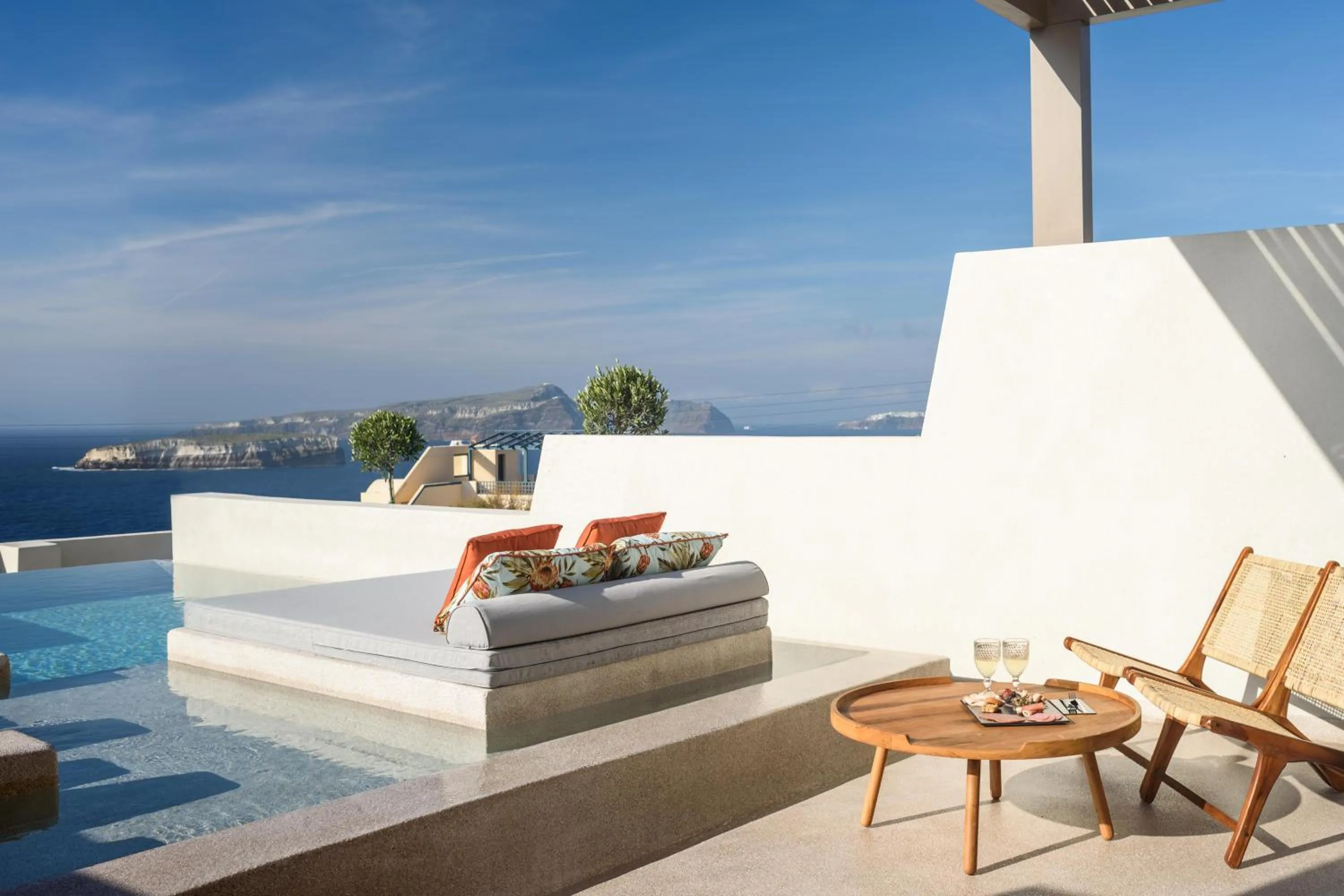 Patio in Potnia Theron Suites