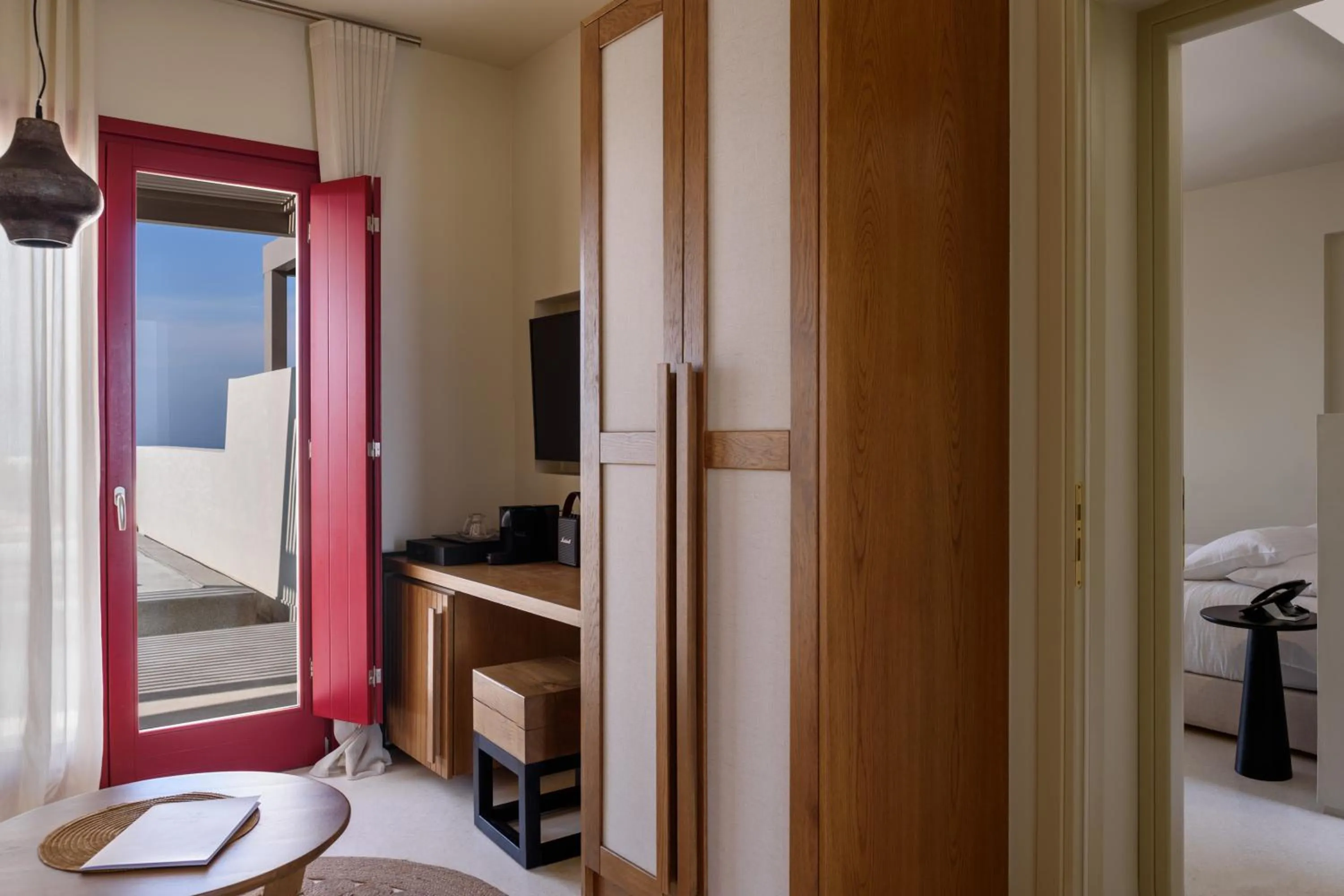 Bed in Potnia Theron Suites