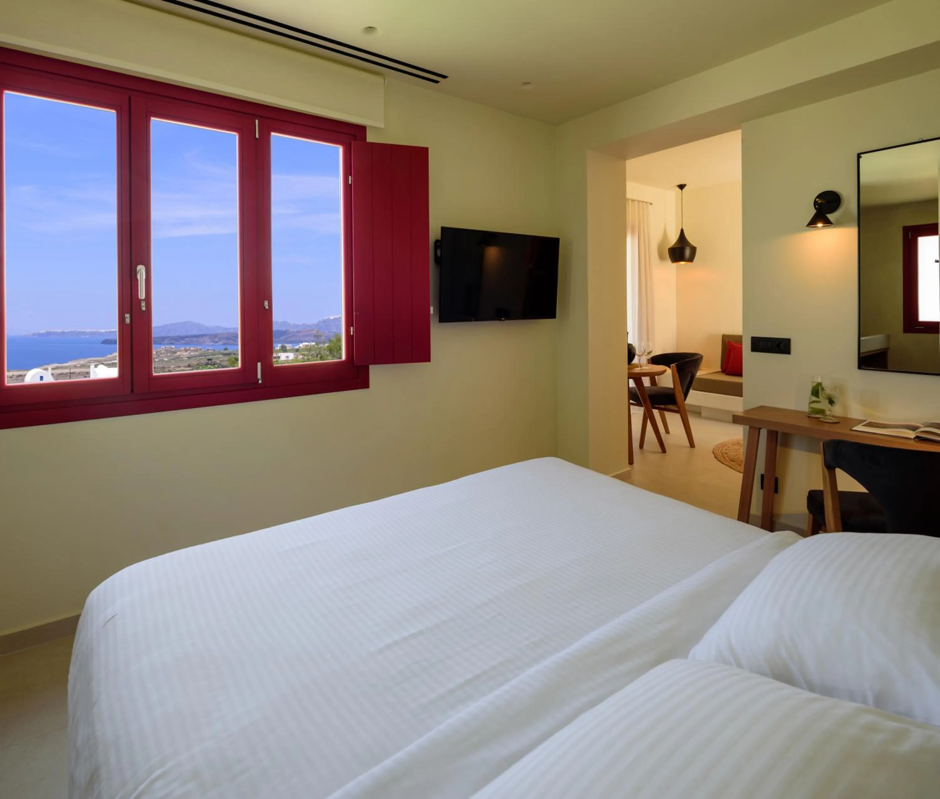 Bed in Potnia Theron Suites