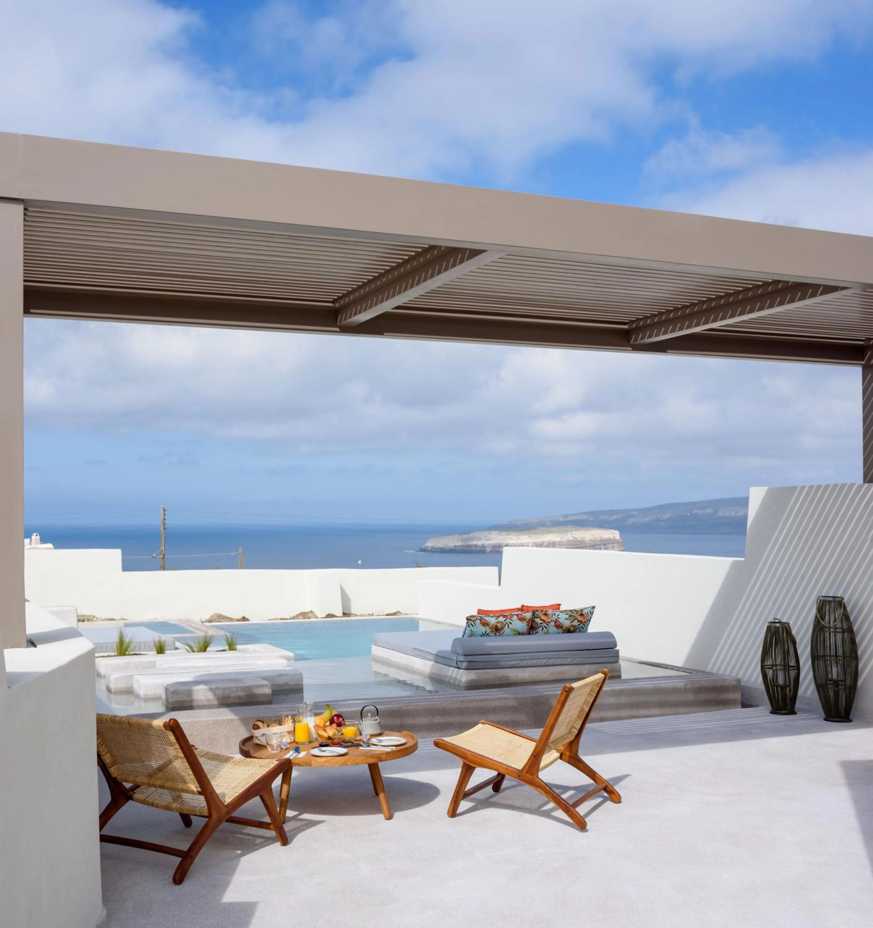 Patio in Potnia Theron Suites