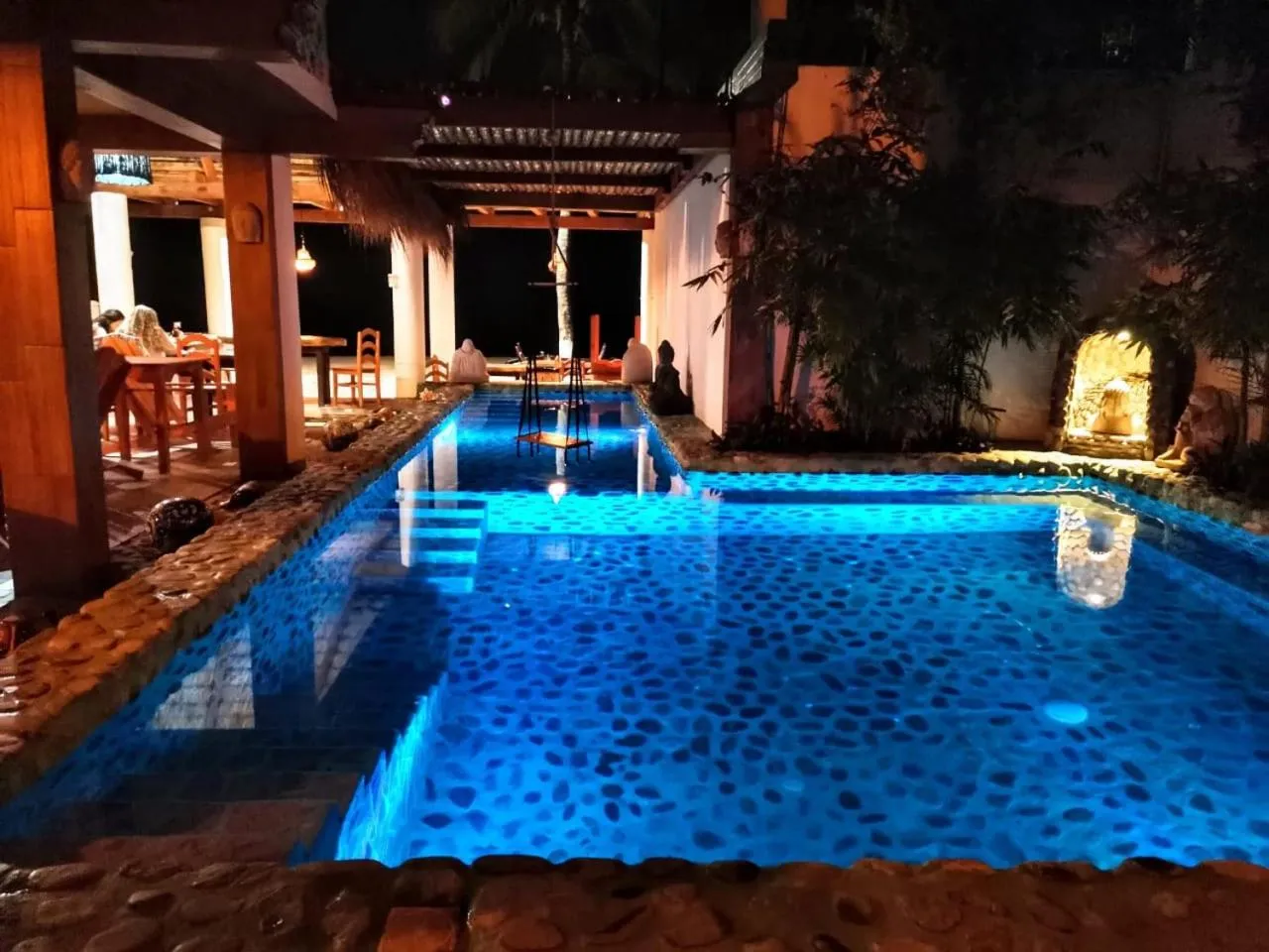 Pool view in Posada Buda-Tortuga