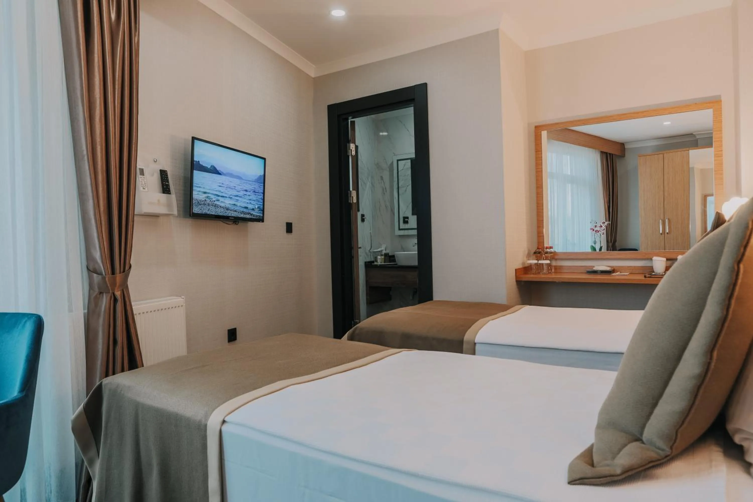 Bed in Otel Grand Lark İstanbul