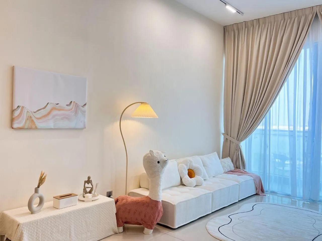 Living room, Bed in Paragon Suite Homestay by Antlerzone