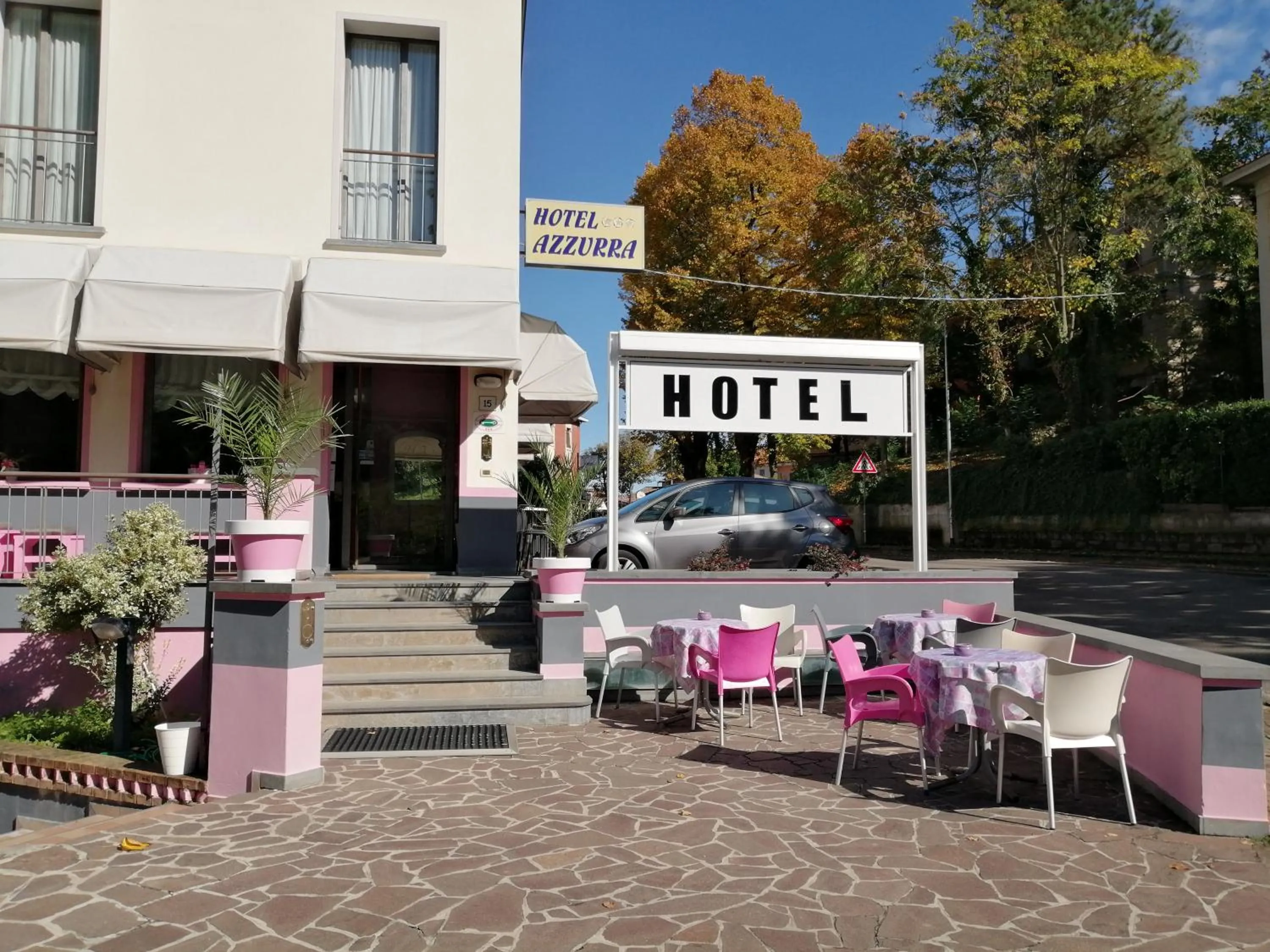 Facade/entrance in Hotel Azzurra
