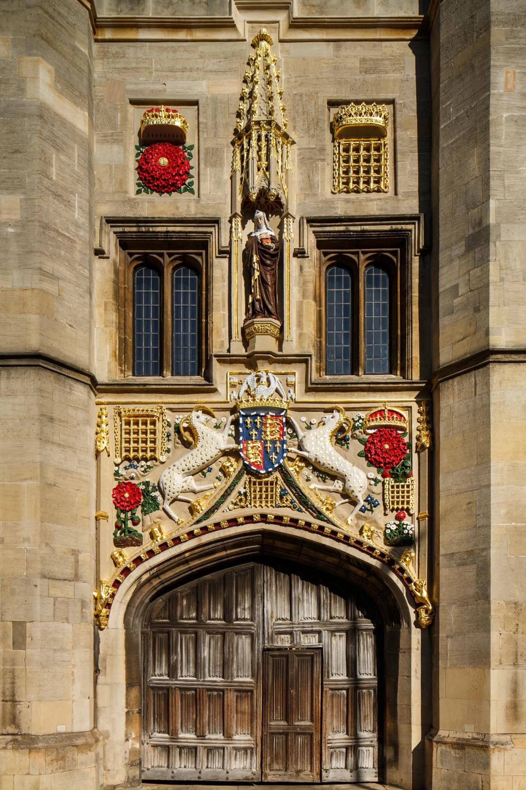 Facade/entrance in Christ's College Cambridge