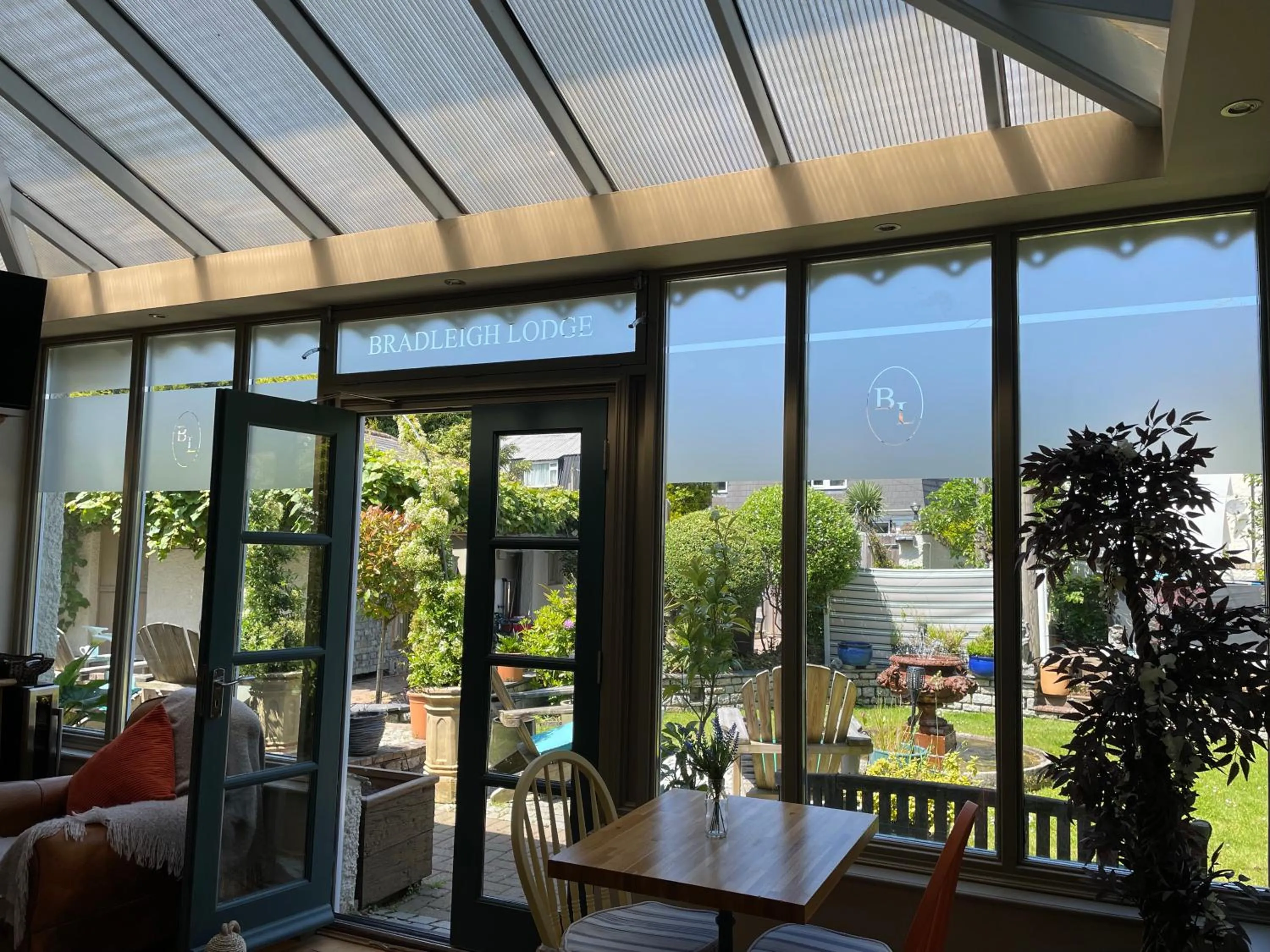 Seating area in Bradleigh Lodge