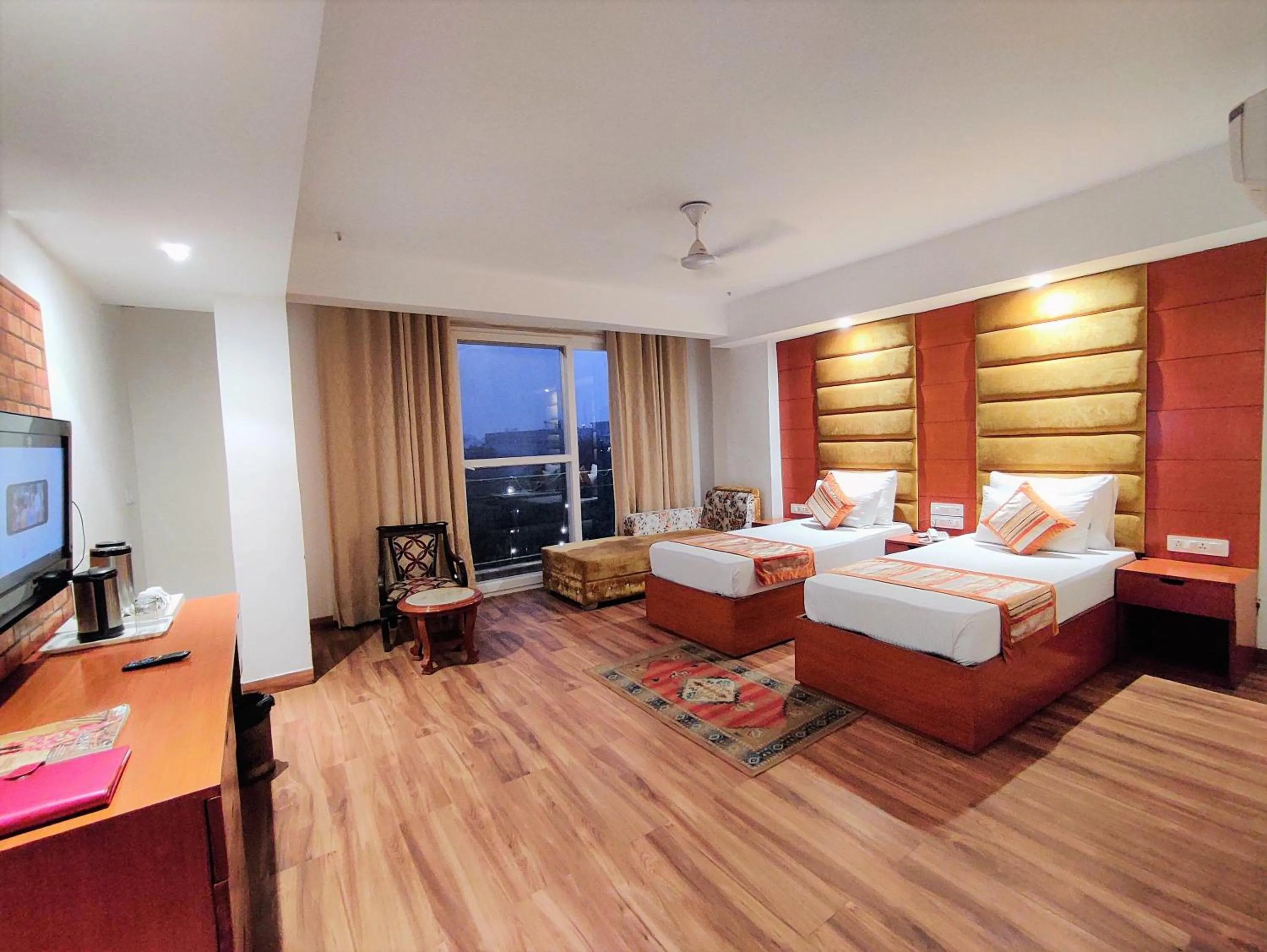 Photo of the whole room, Bed in The Angel Hotel & Suites near Medanta