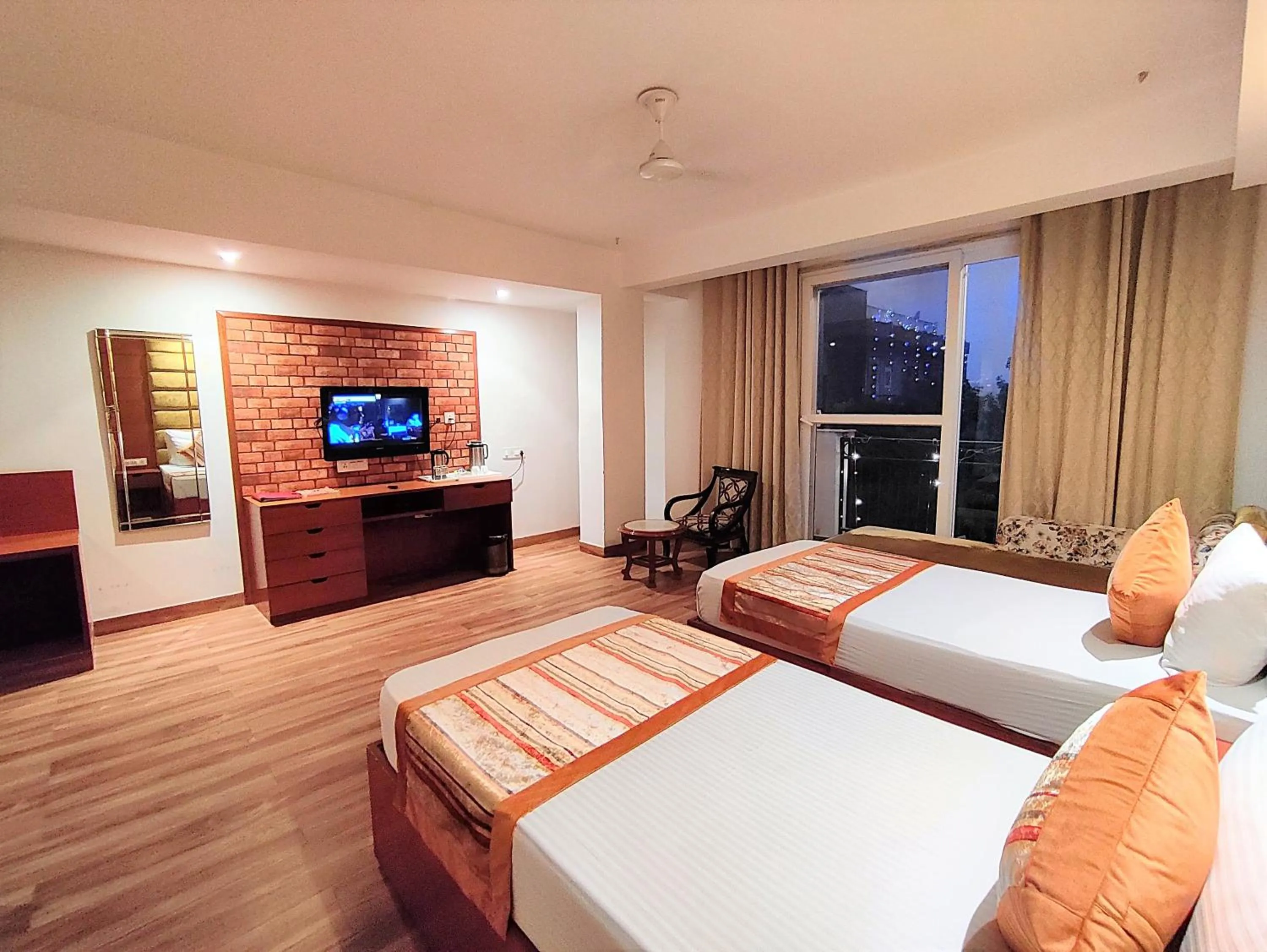 Photo of the whole room, Bed in The Angel Hotel & Suites near Medanta