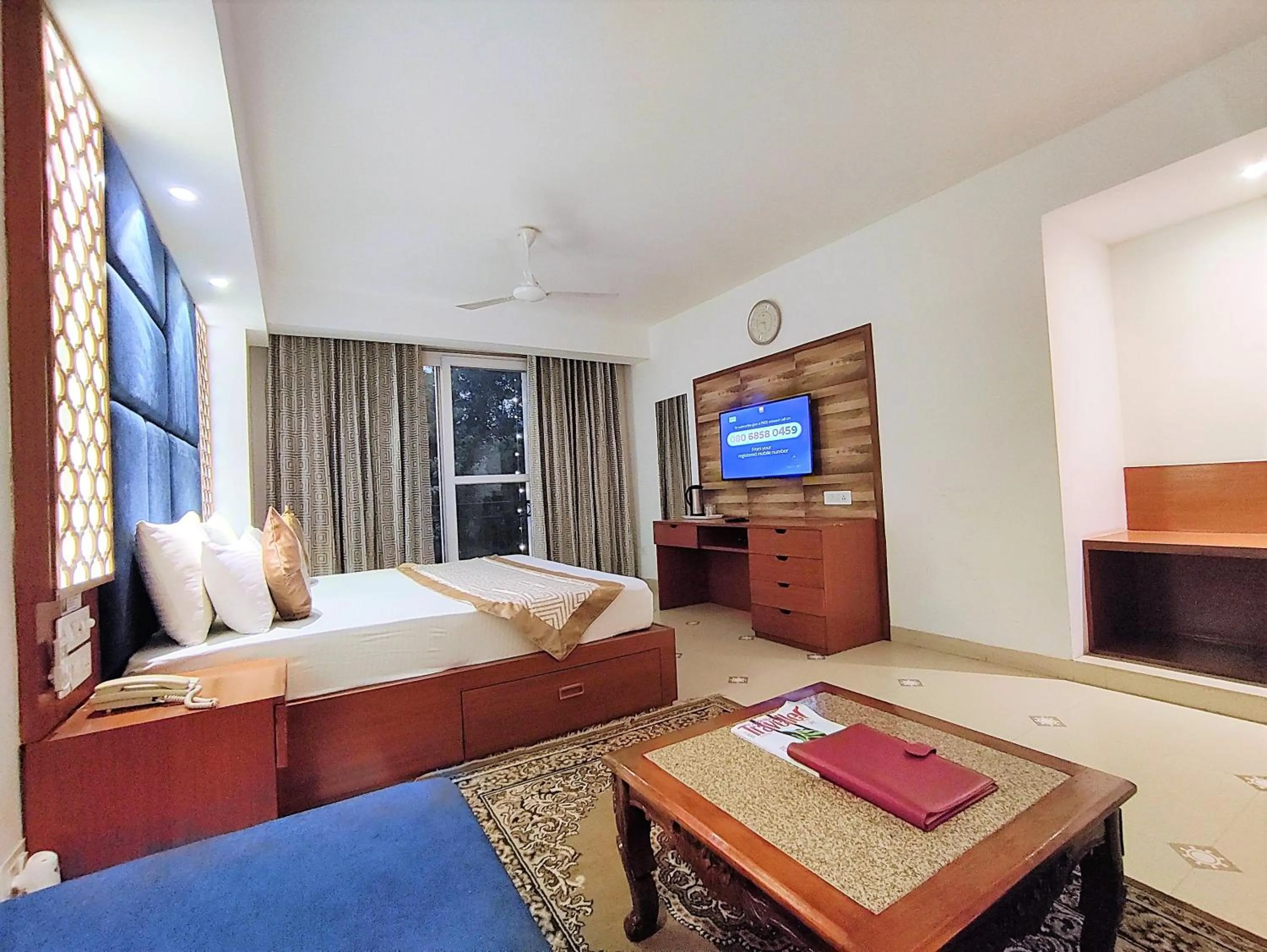 Photo of the whole room, Bed in The Angel Hotel & Suites near Medanta