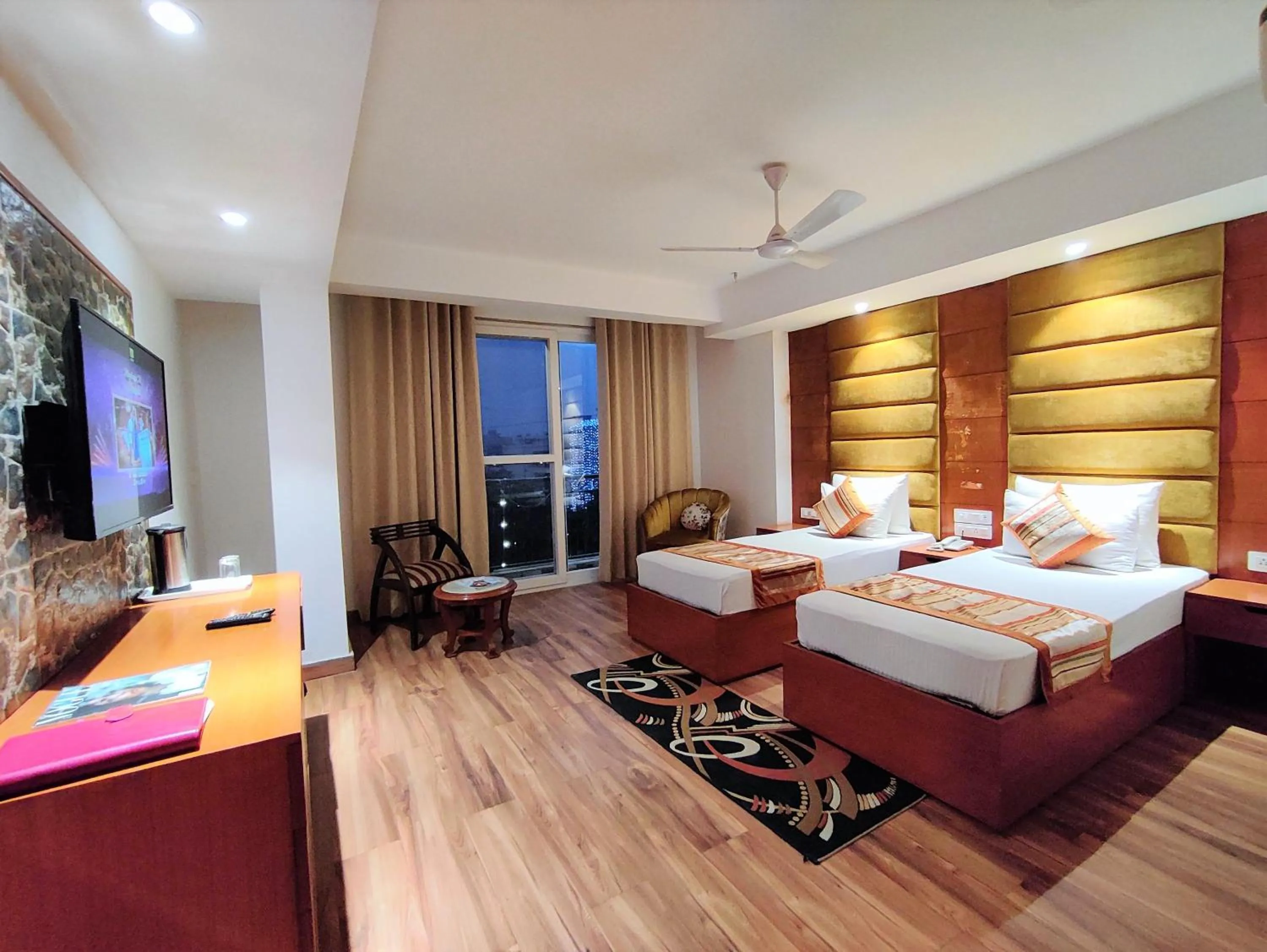 Photo of the whole room, Bed in The Angel Hotel & Suites near Medanta
