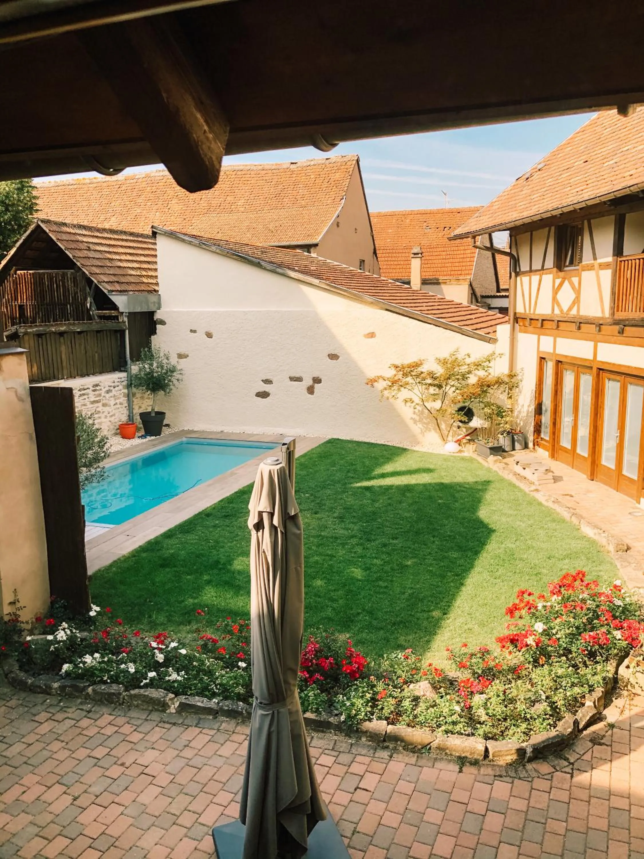 Patio in Maison d'hôtes La Rose d'Alsace