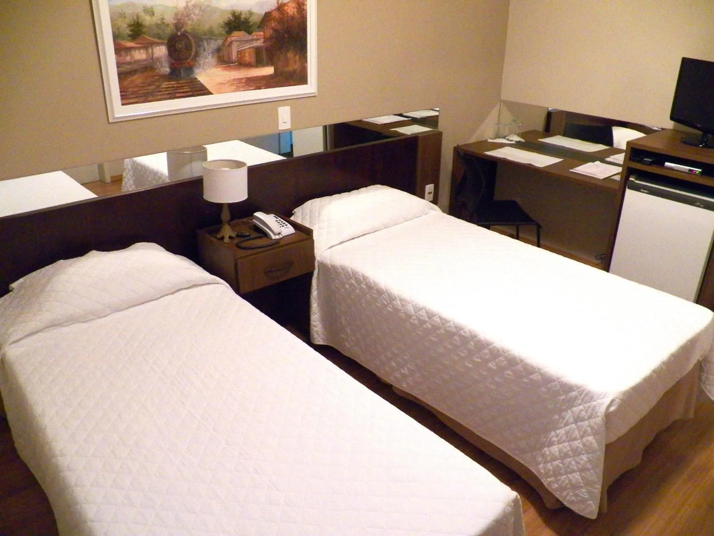 Bed in Hotel Itajara