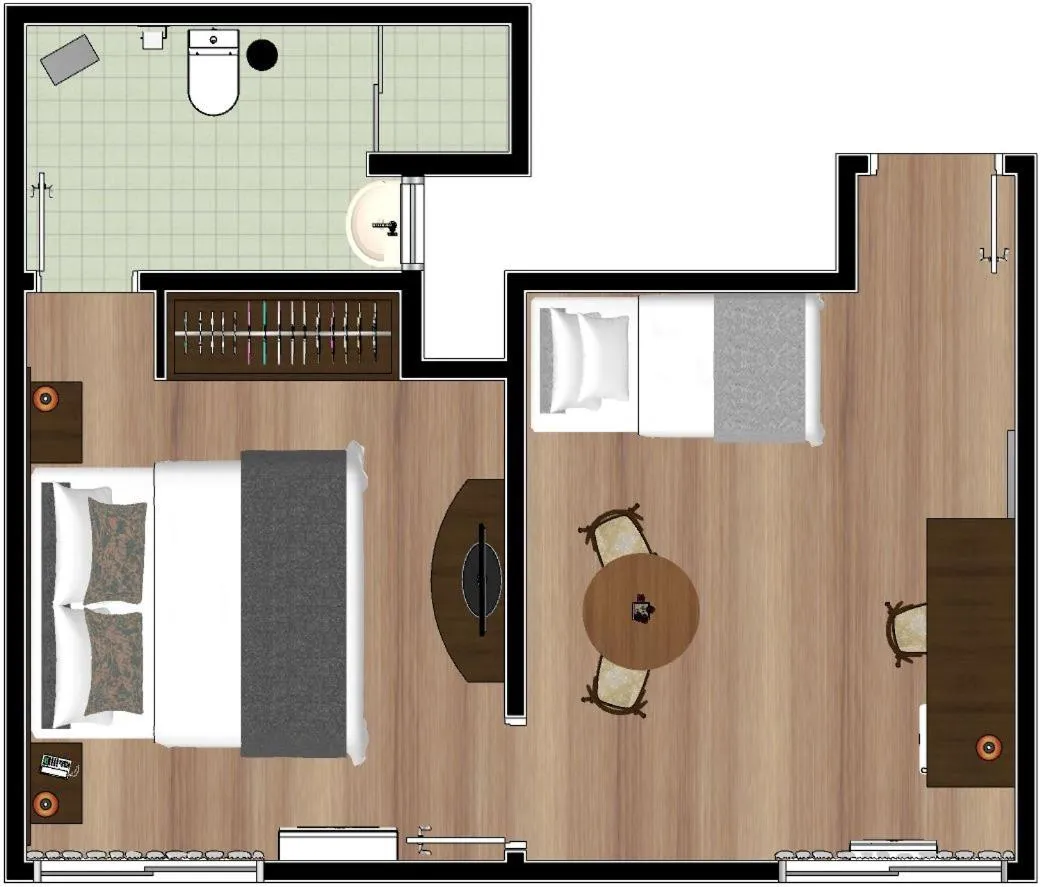 Floor plan in Hotel Itajara